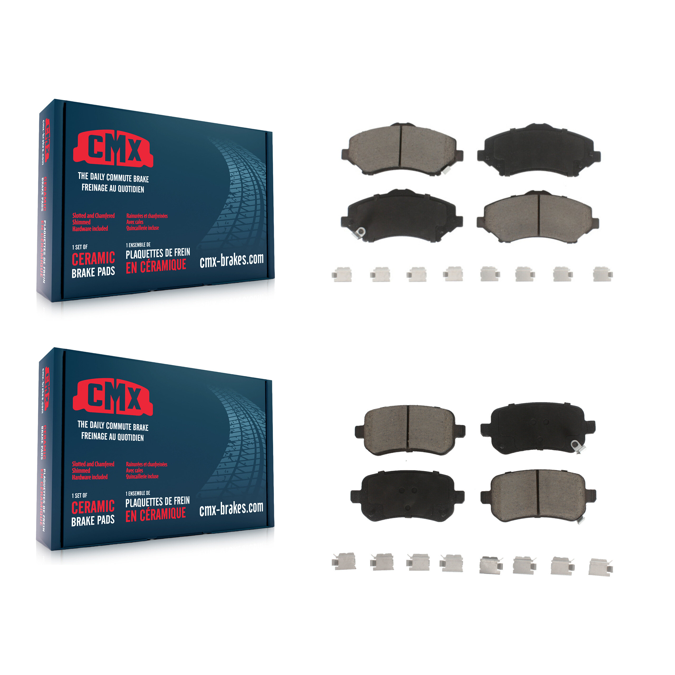 CMX - KCX-100233 - Front and Rear Disc Brake Pad Kits