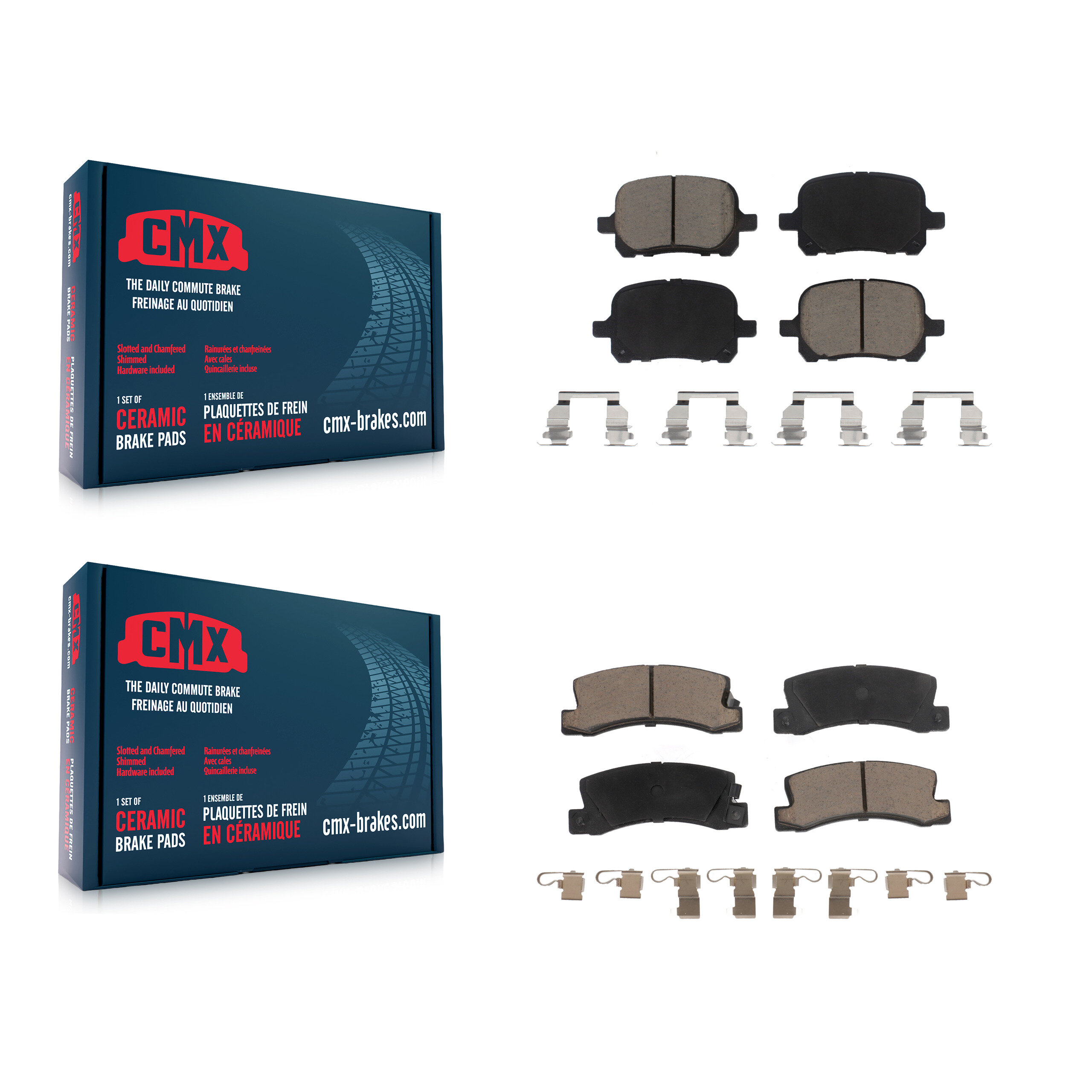 CMX - KCX-100236 - Front and Rear Disc Brake Pad Kits
