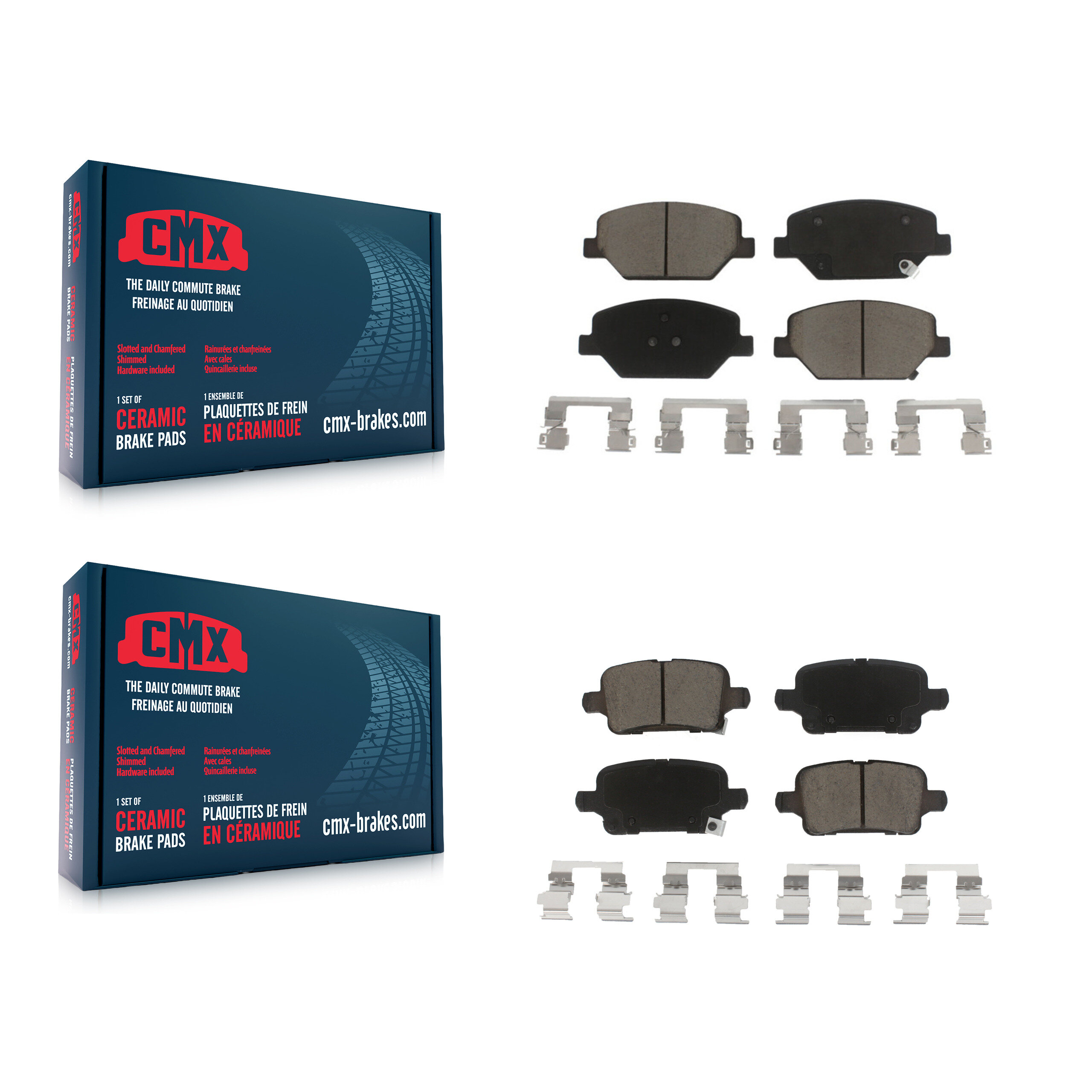 CMX - KCX-100237 - Front and Rear Disc Brake Pad Kits