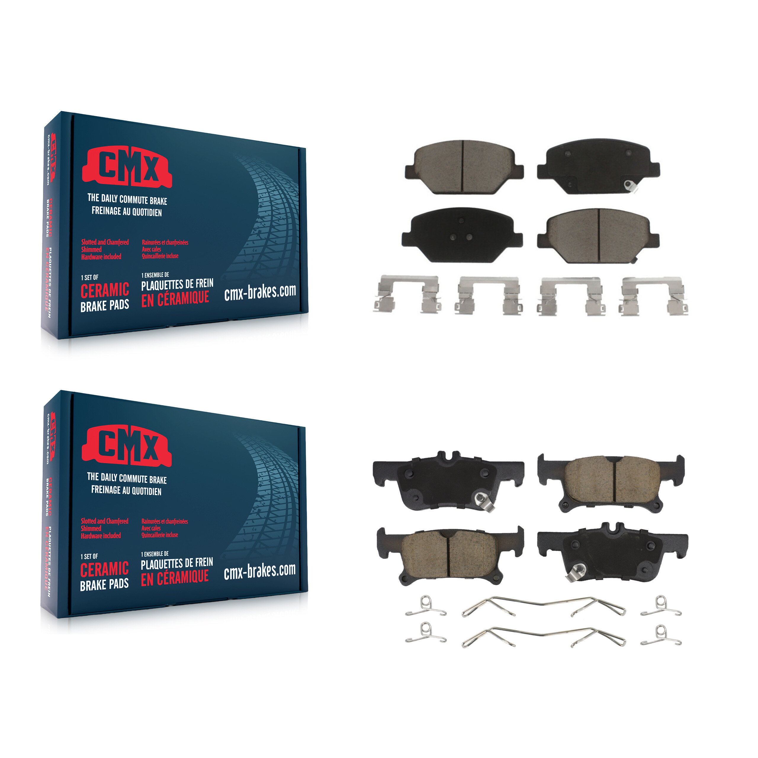 CMX - KCX-100240 - Front and Rear Disc Brake Pad Kits