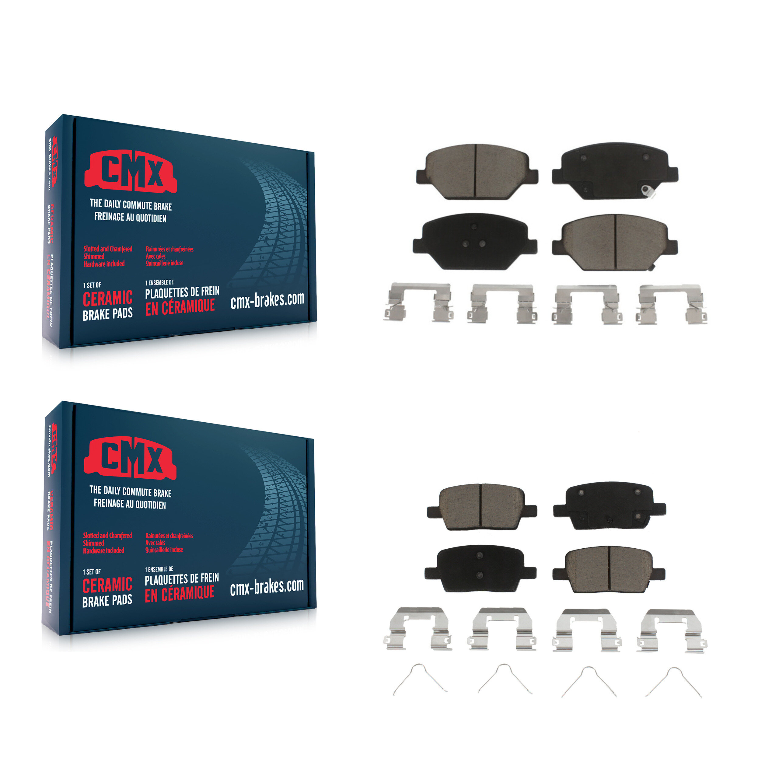 CMX - KCX-100241 - Front and Rear Disc Brake Pad Kits