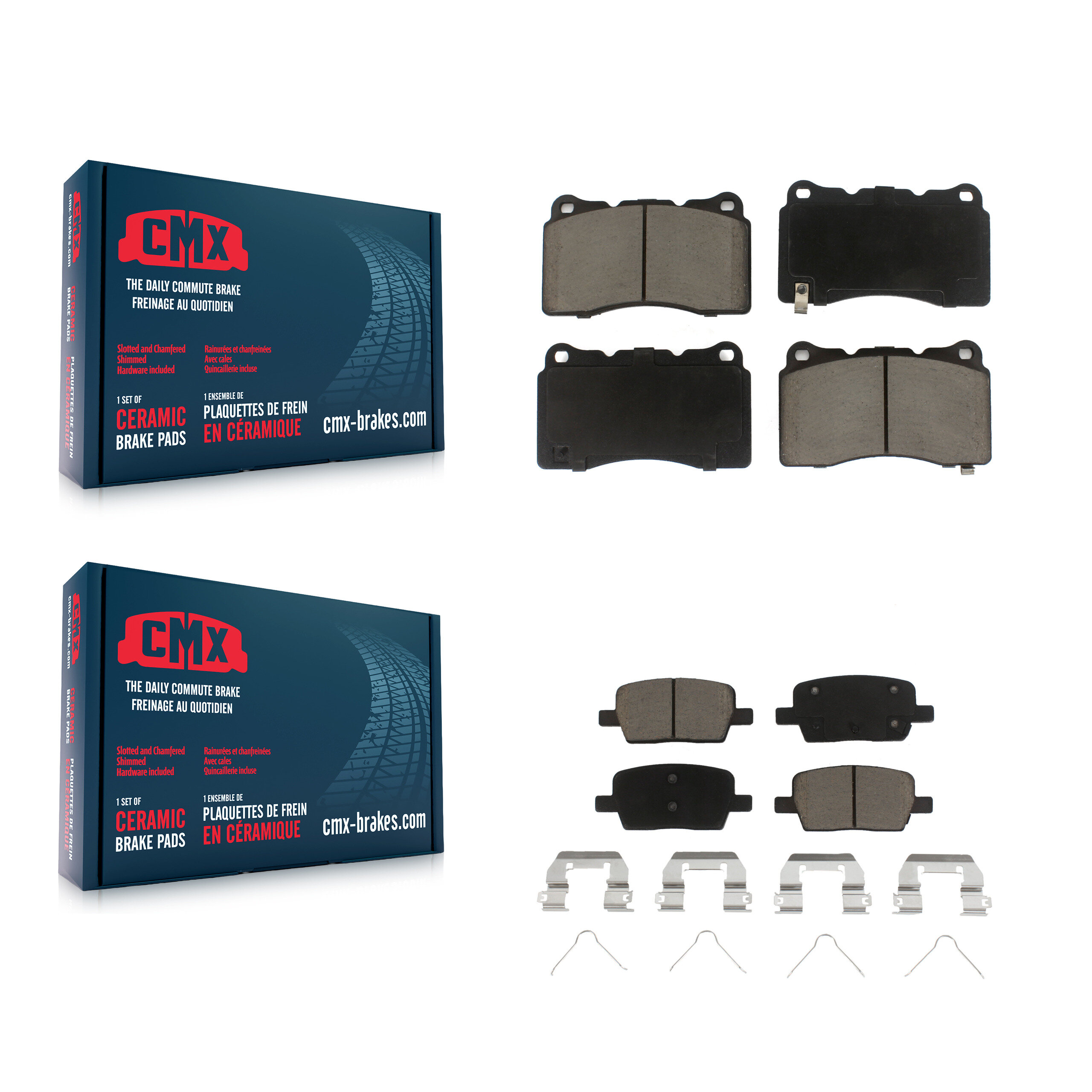 CMX - KCX-100242 - Front and Rear Disc Brake Pad Kits