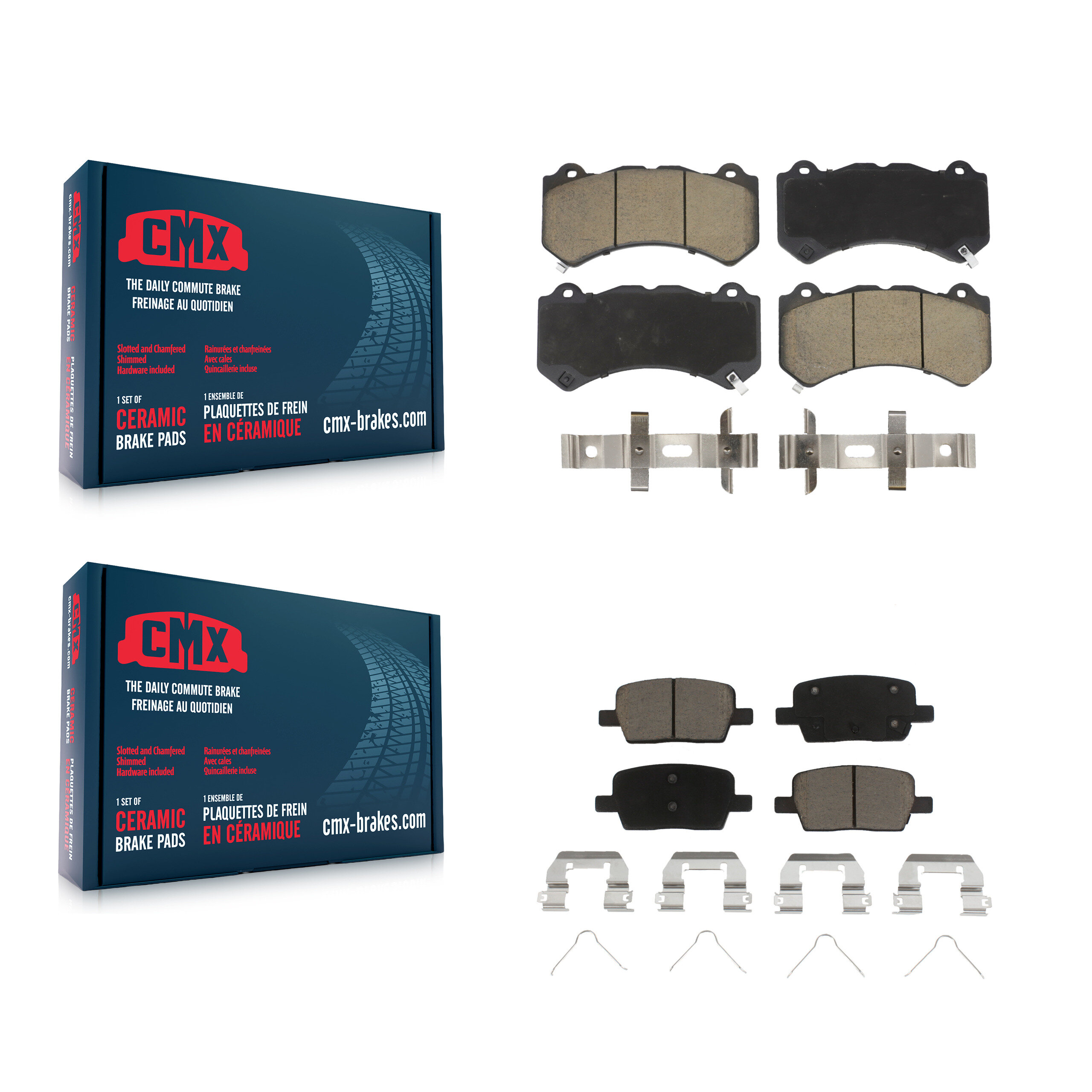 CMX - KCX-100243 - Front and Rear Disc Brake Pad Kits