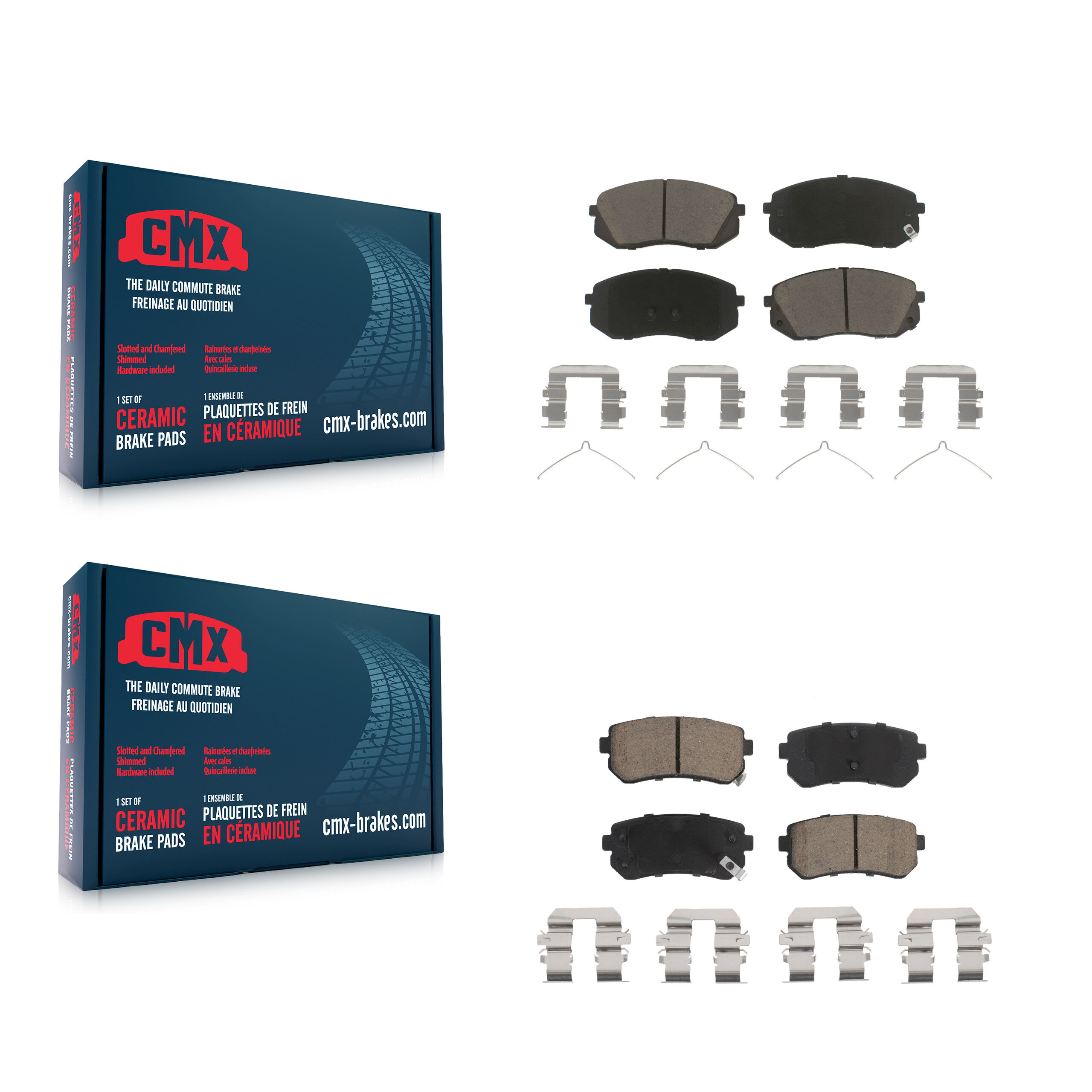 CMX - KCX-100247 - Front and Rear Disc Brake Pad Kits
