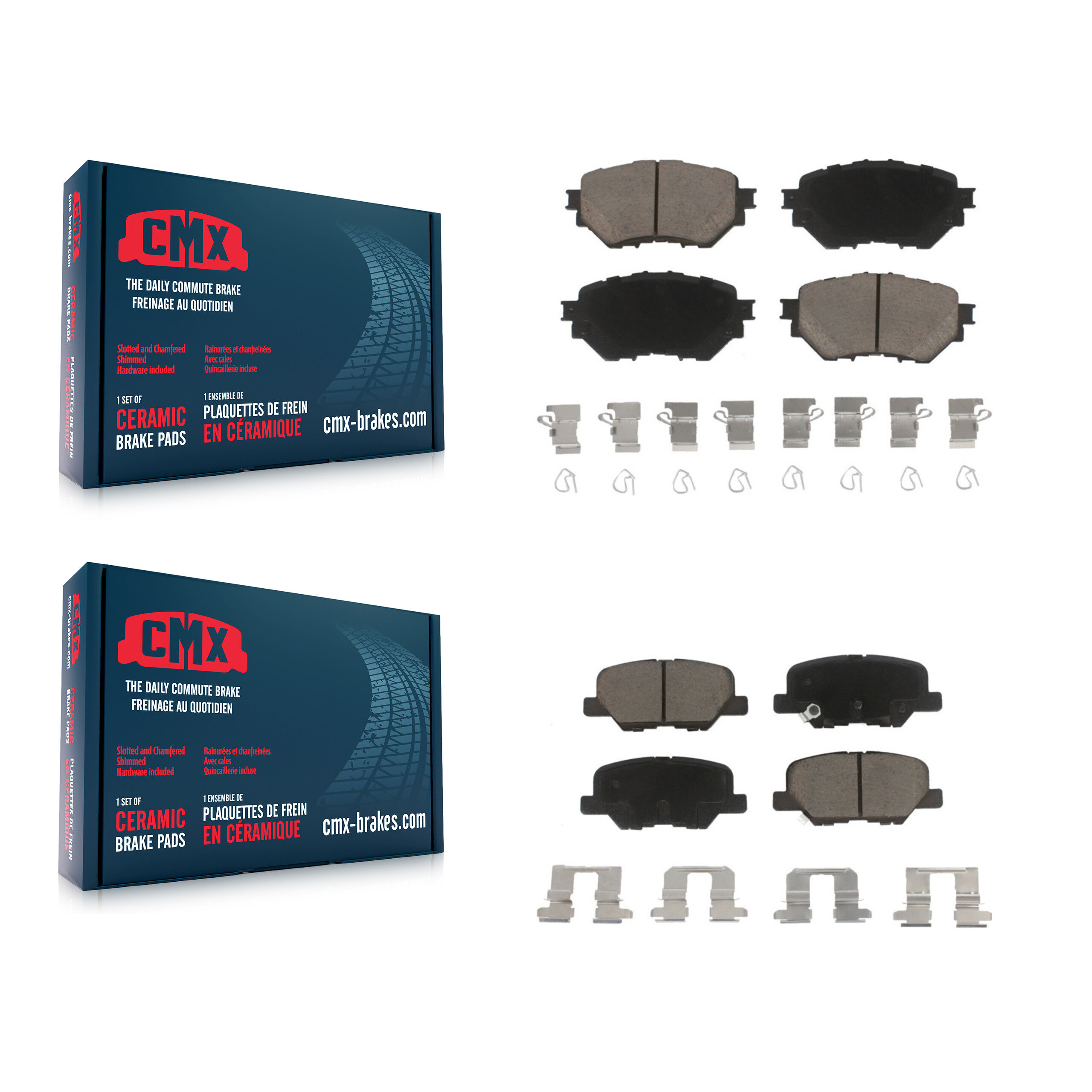CMX - KCX-100252 - Front and Rear Disc Brake Pad Kits