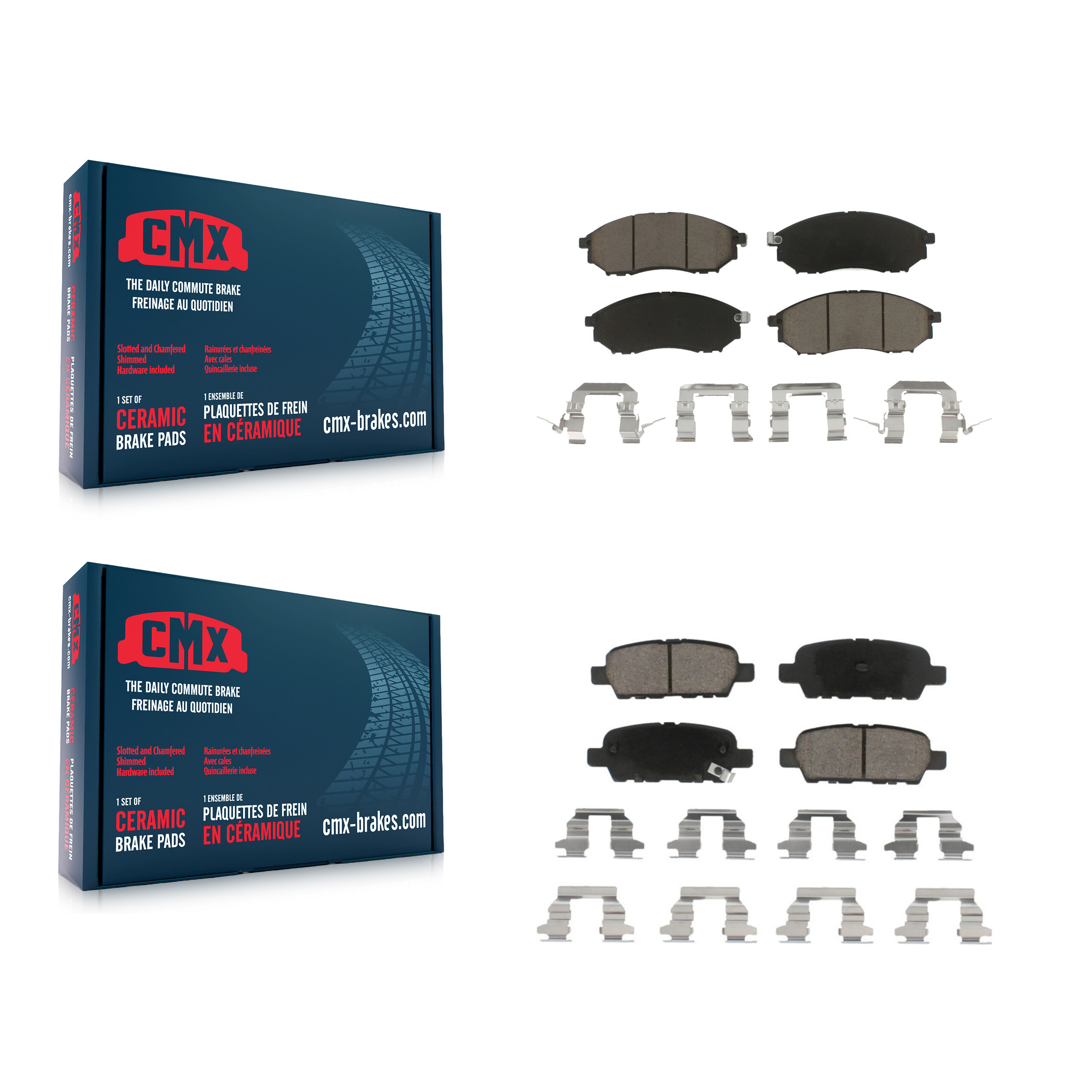 CMX - KCX-100255 - Front and Rear Disc Brake Pad Kits