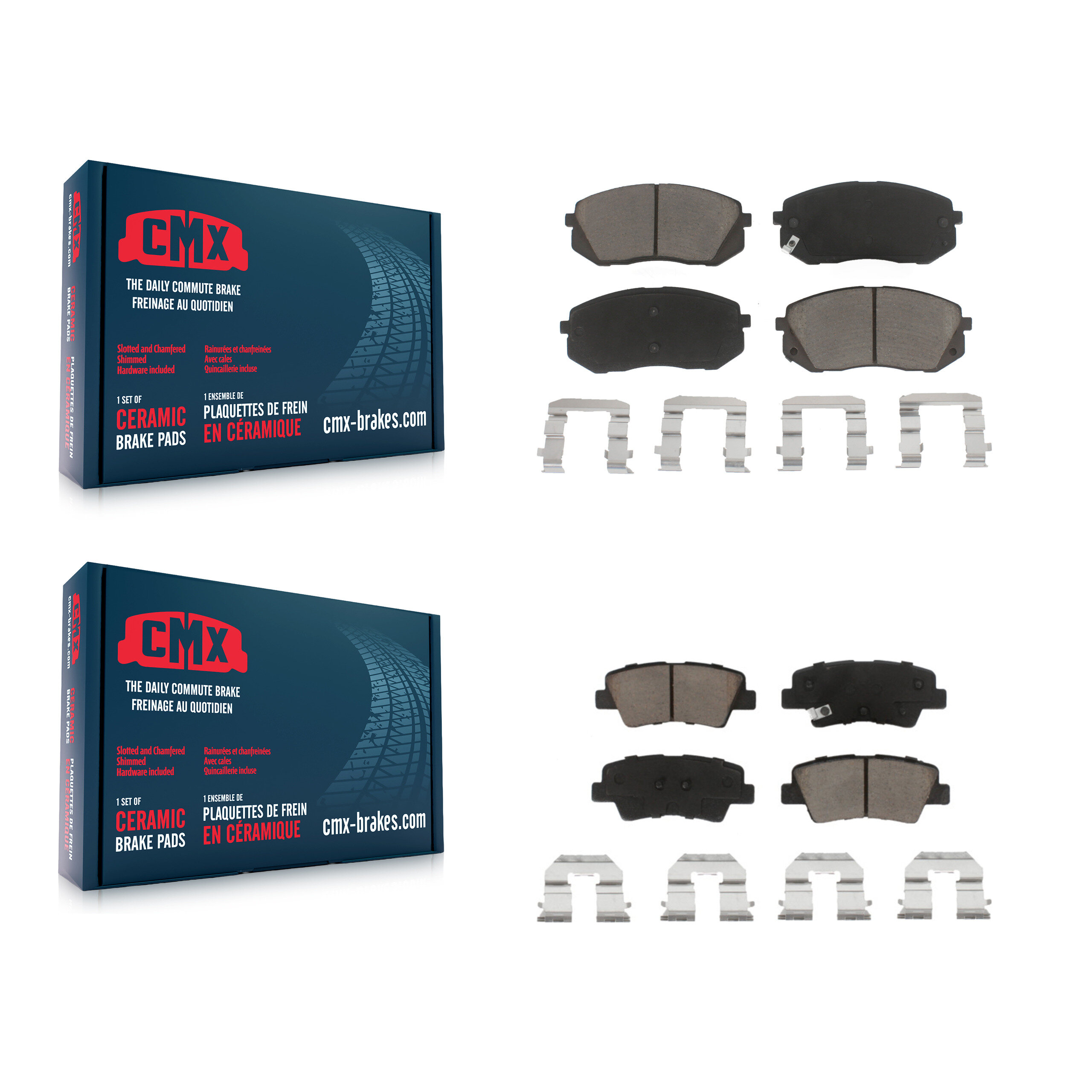 CMX - KCX-100266 - Front and Rear Disc Brake Pad Kits