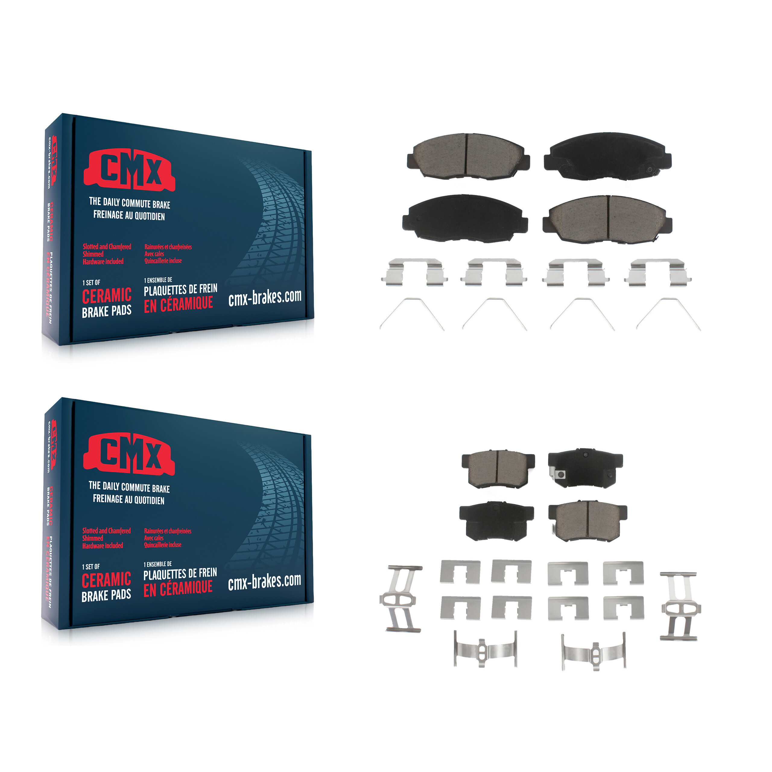 CMX - KCX-100268 - Front and Rear Disc Brake Pad Kits