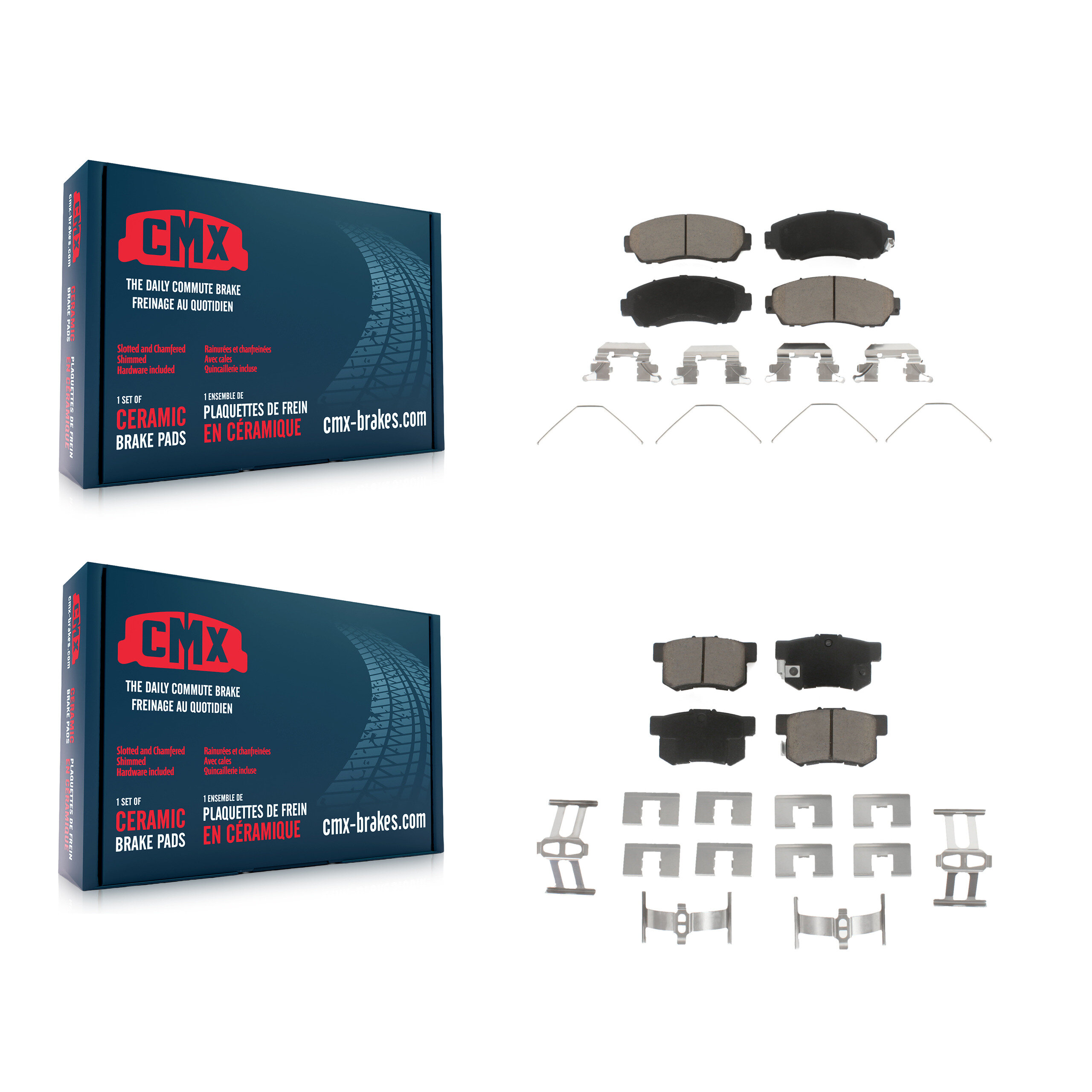 CMX - KCX-100269 - Front and Rear Disc Brake Pad Kits