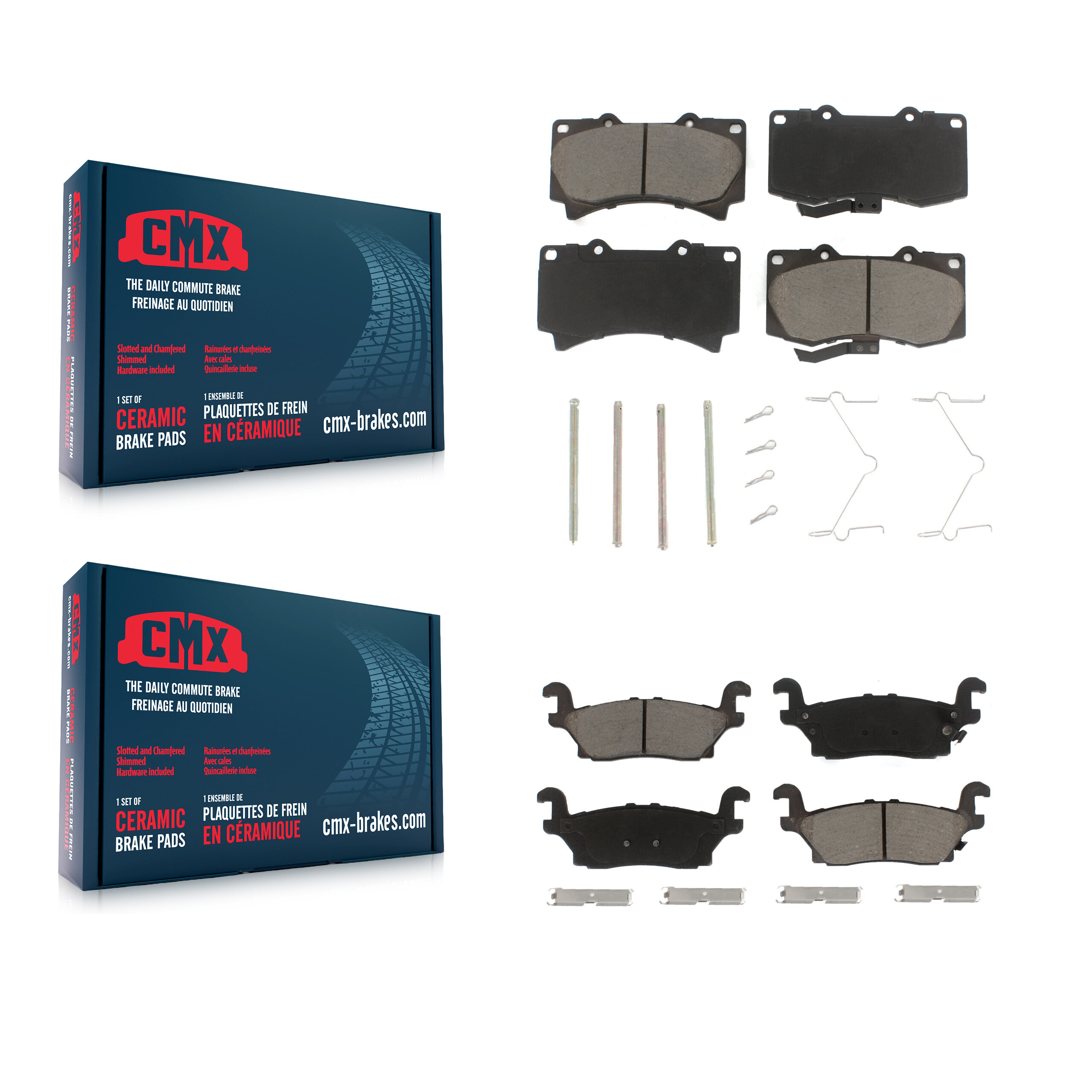 CMX - KCX-100270 - Front and Rear Disc Brake Pad Kits