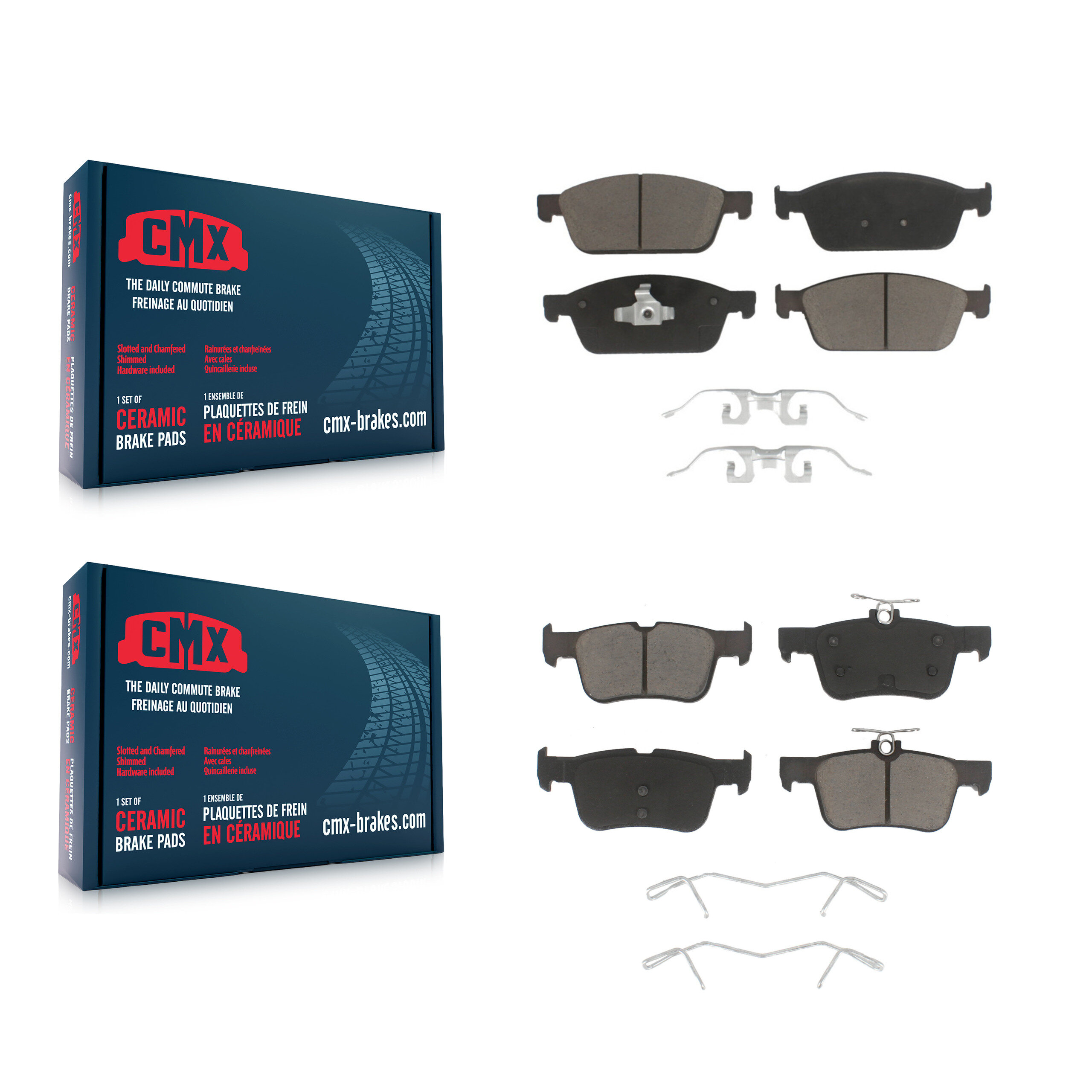 CMX - KCX-100272 - Front and Rear Disc Brake Pad Kits