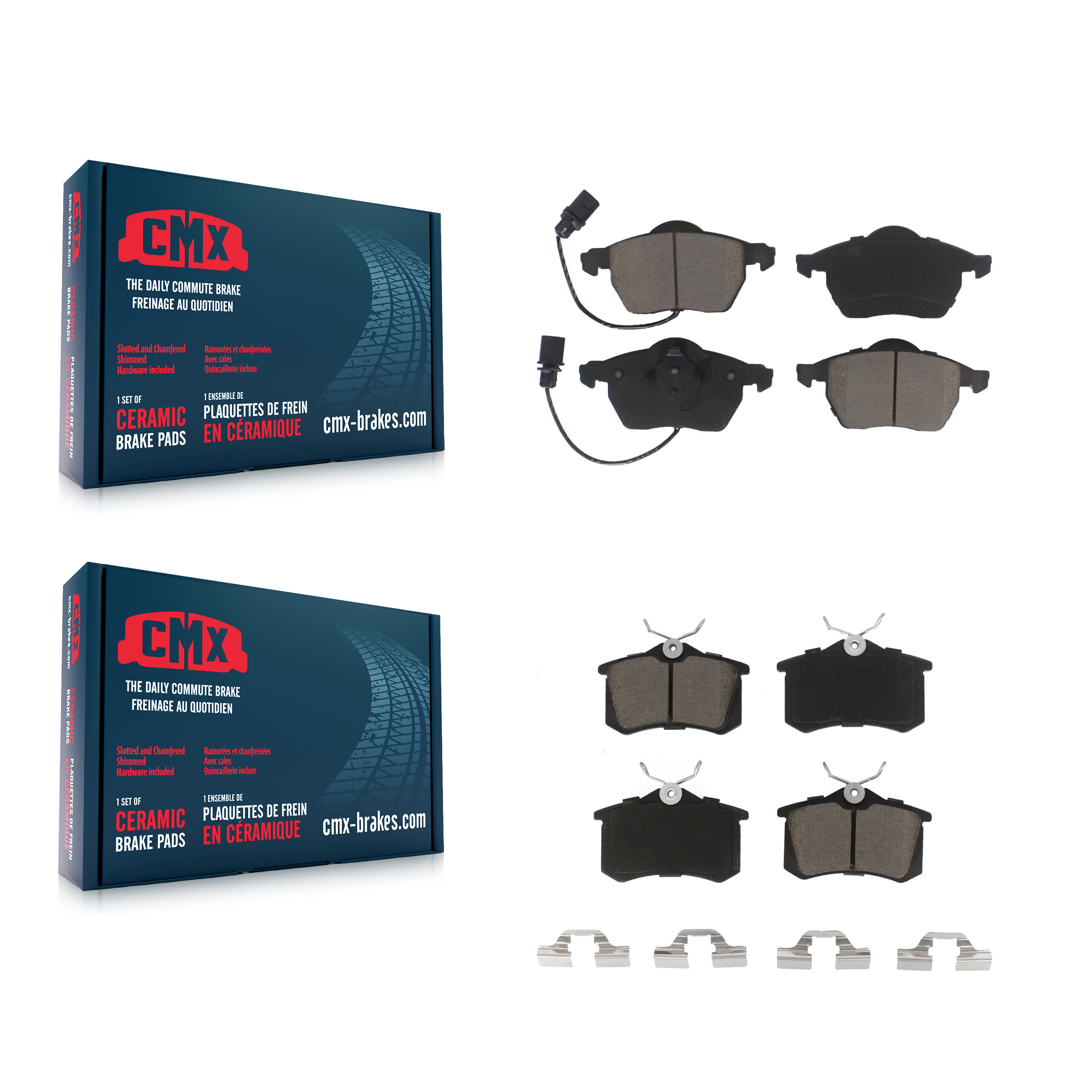 CMX - KCX-100276 - Front and Rear Disc Brake Pad Kits
