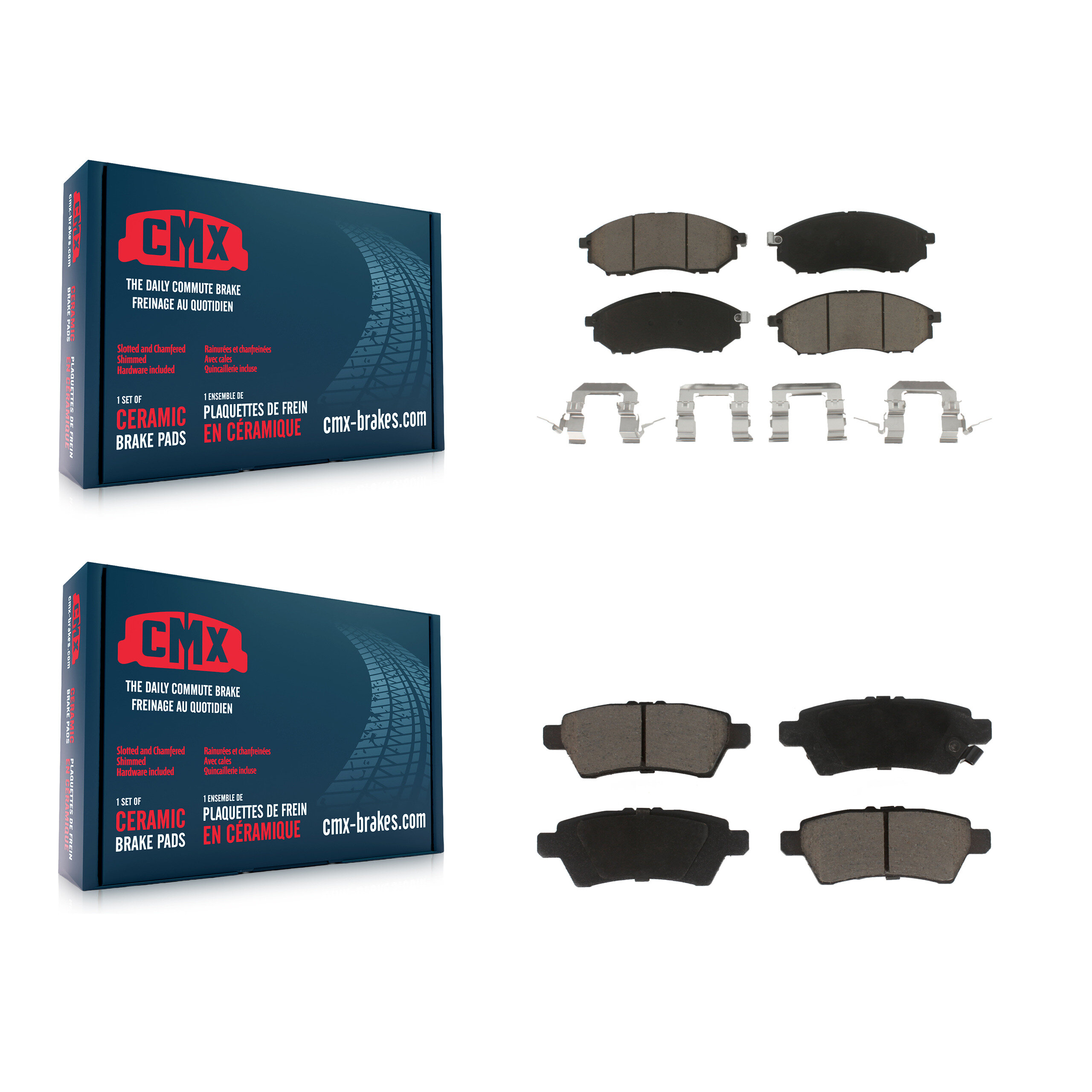 CMX - KCX-100283 - Front and Rear Disc Brake Pad Kits