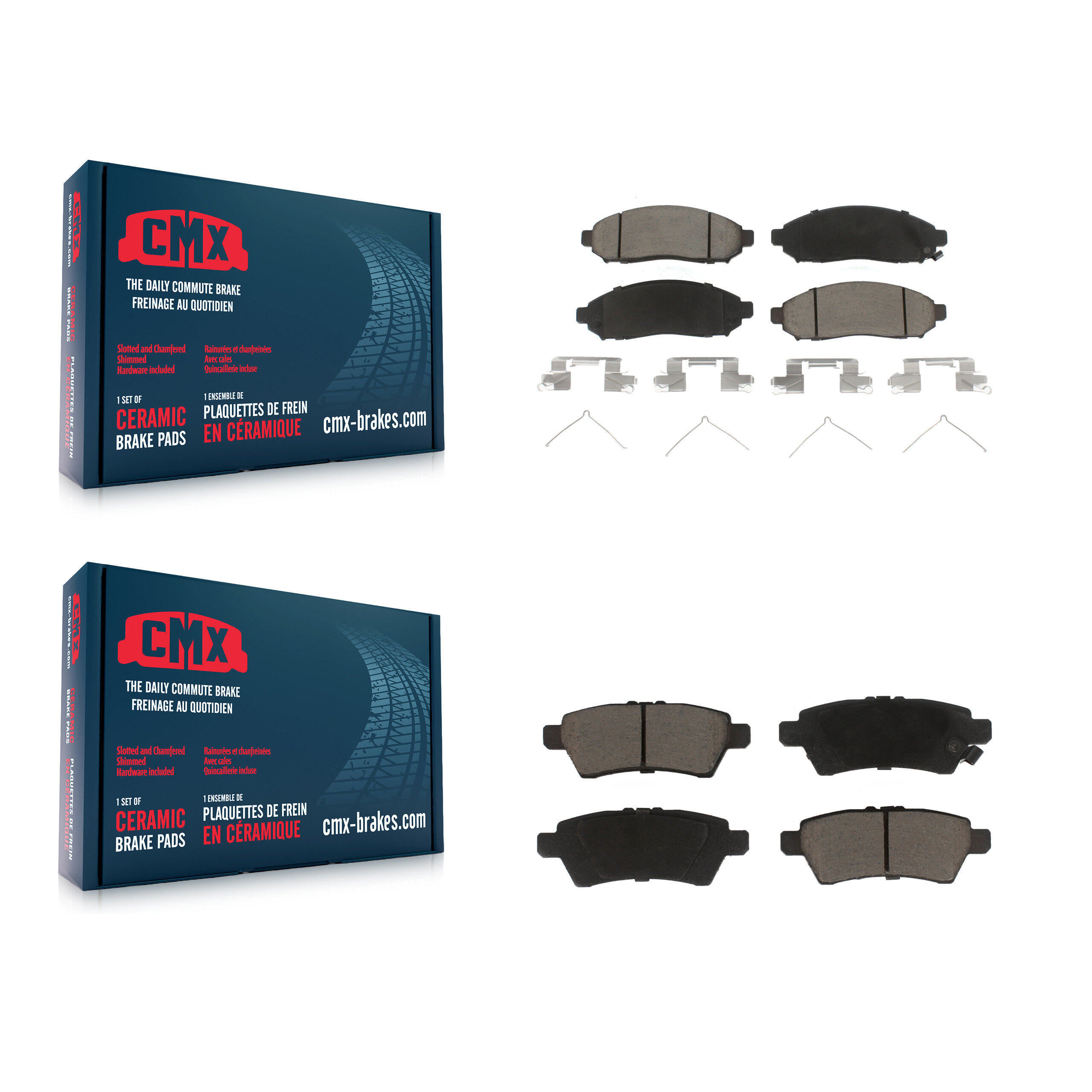 CMX - KCX-100284 - Front and Rear Disc Brake Pad Kits