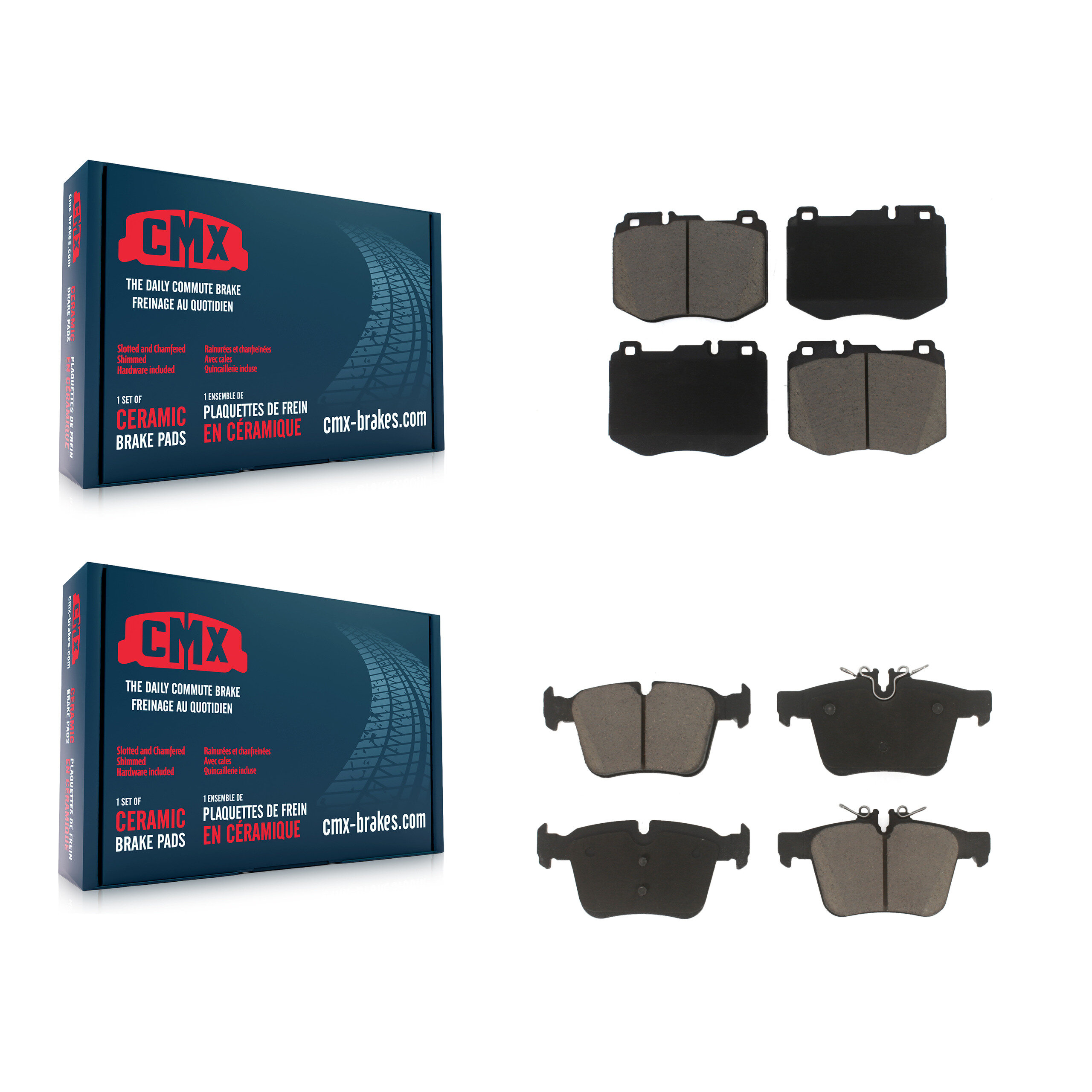 CMX - KCX-100286 - Front and Rear Disc Brake Pad Kits