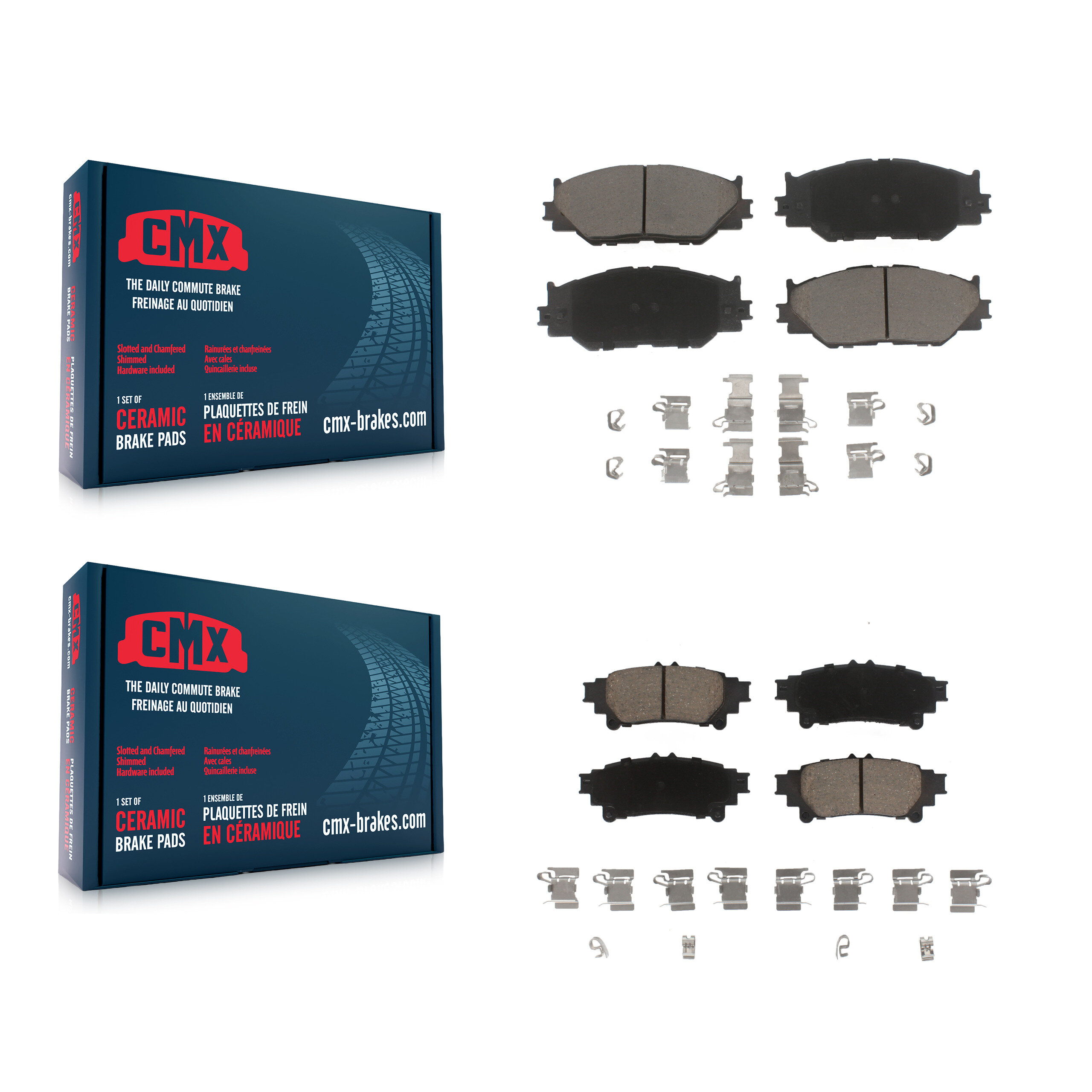 CMX - KCX-100288 - Front and Rear Disc Brake Pad Kits