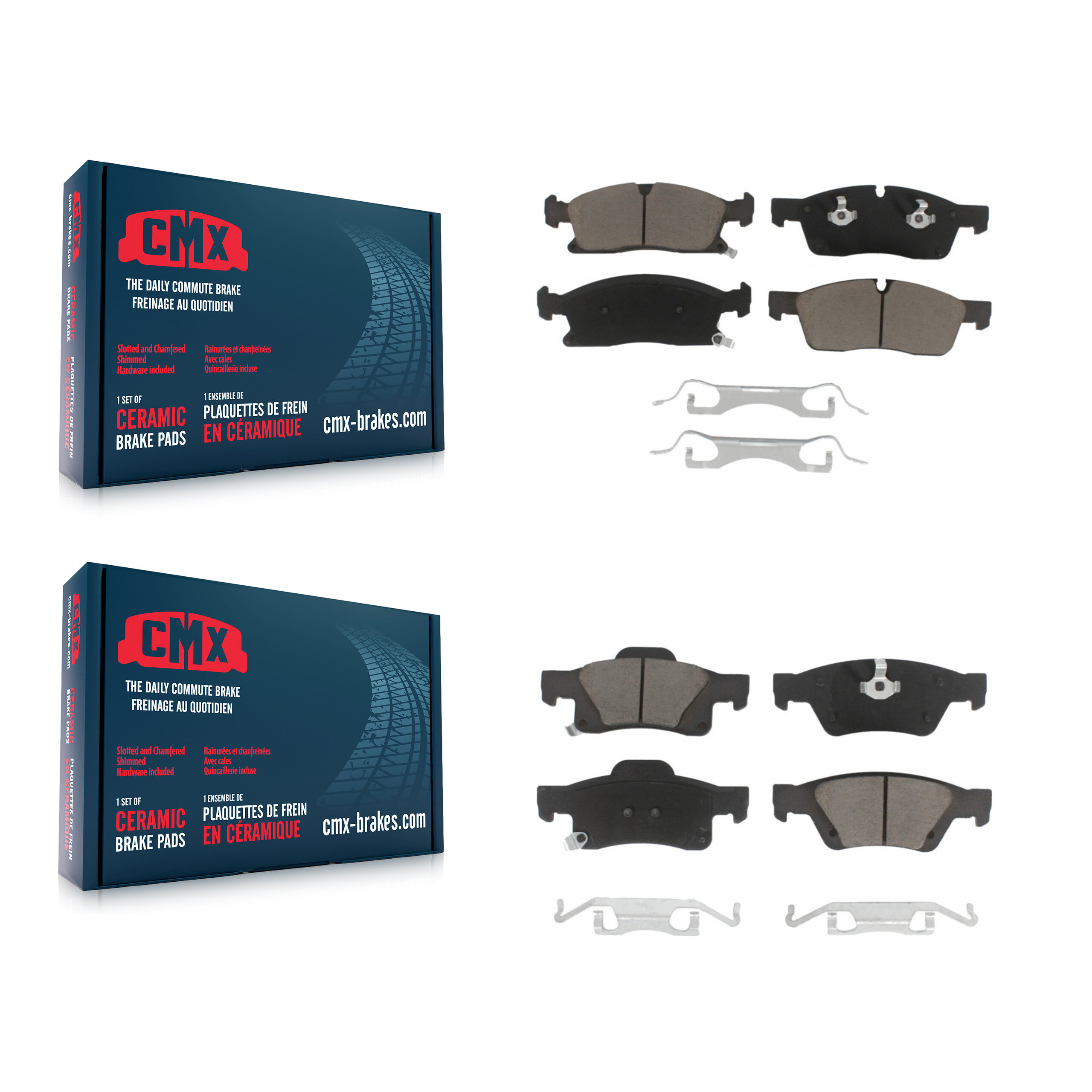 CMX - KCX-100293 - Front and Rear Disc Brake Pad Kits