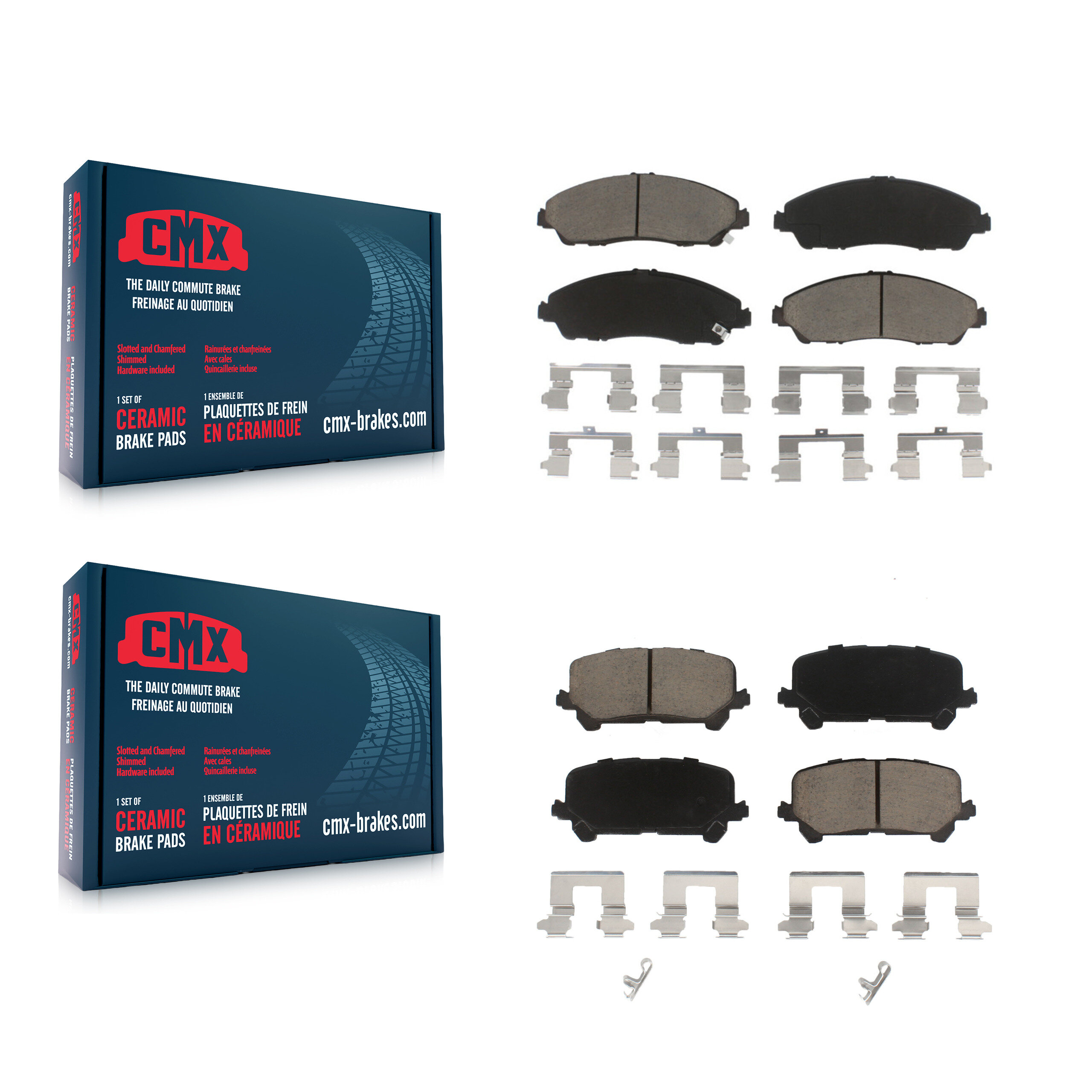 CMX - KCX-100297 - Front and Rear Disc Brake Pad Kits