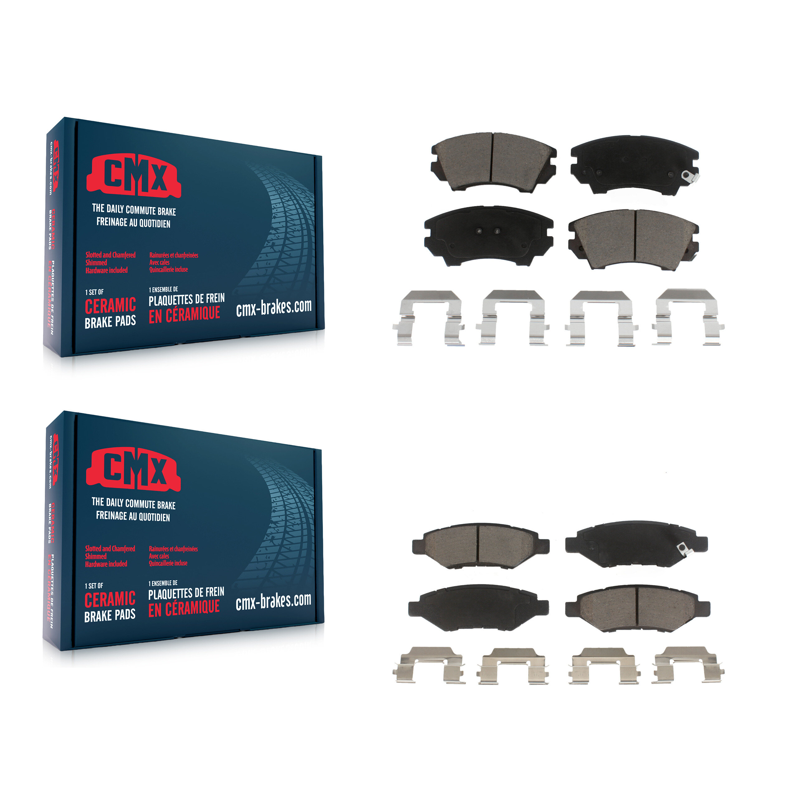 CMX - KCX-100299 - Front and Rear Disc Brake Pad Kits
