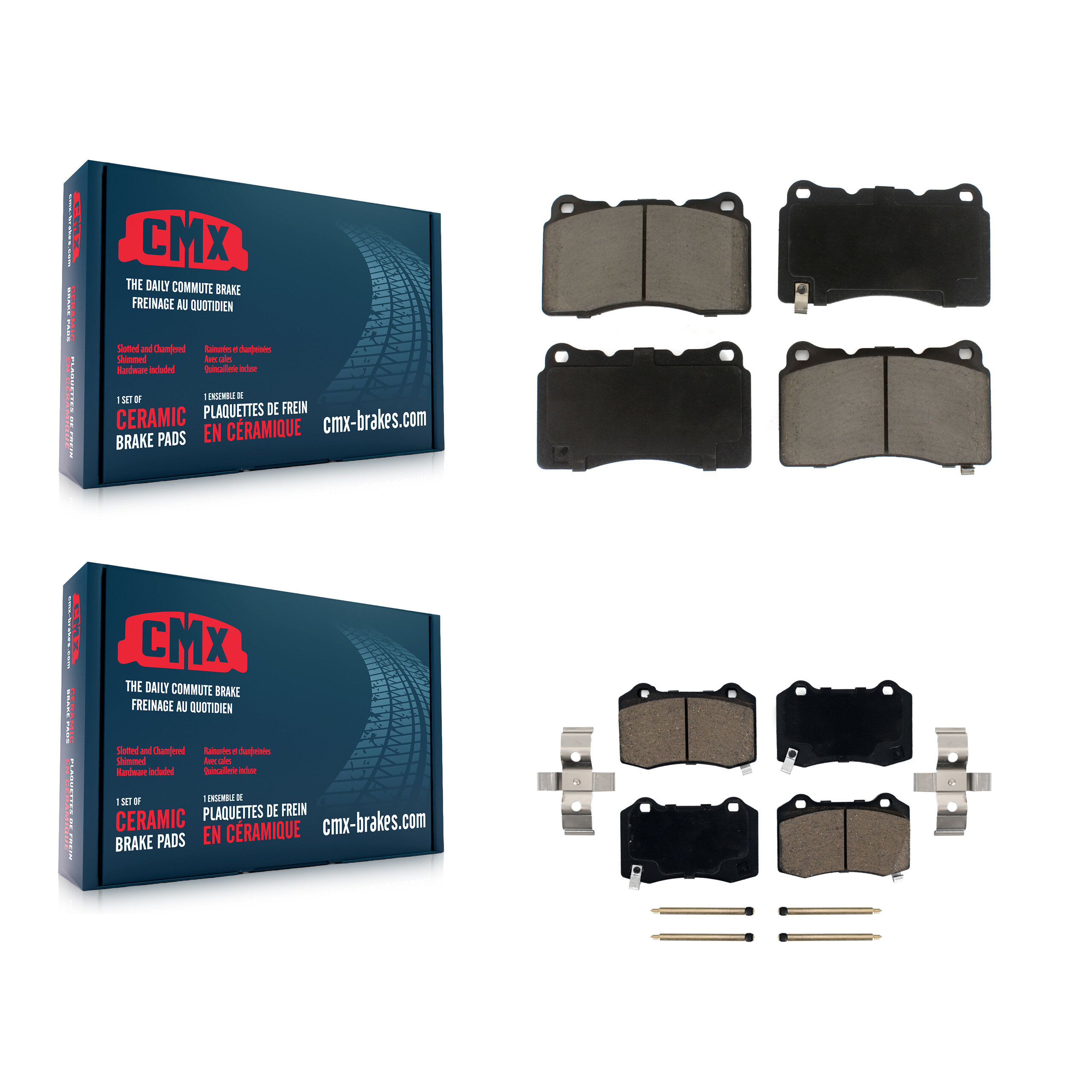 CMX - KCX-100300 - Front and Rear Disc Brake Pad Kits