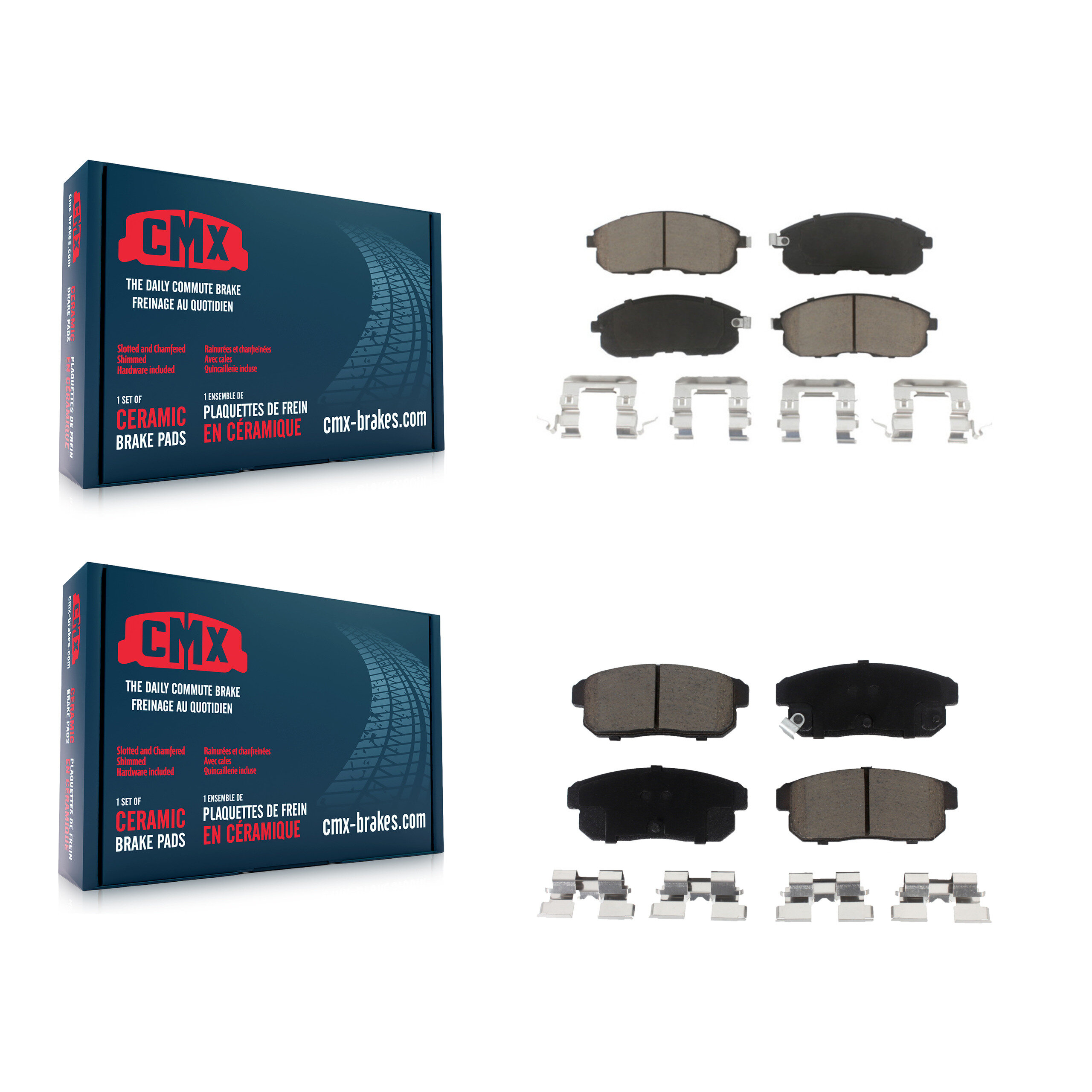 CMX - KCX-100303 - Front and Rear Disc Brake Pad Kits