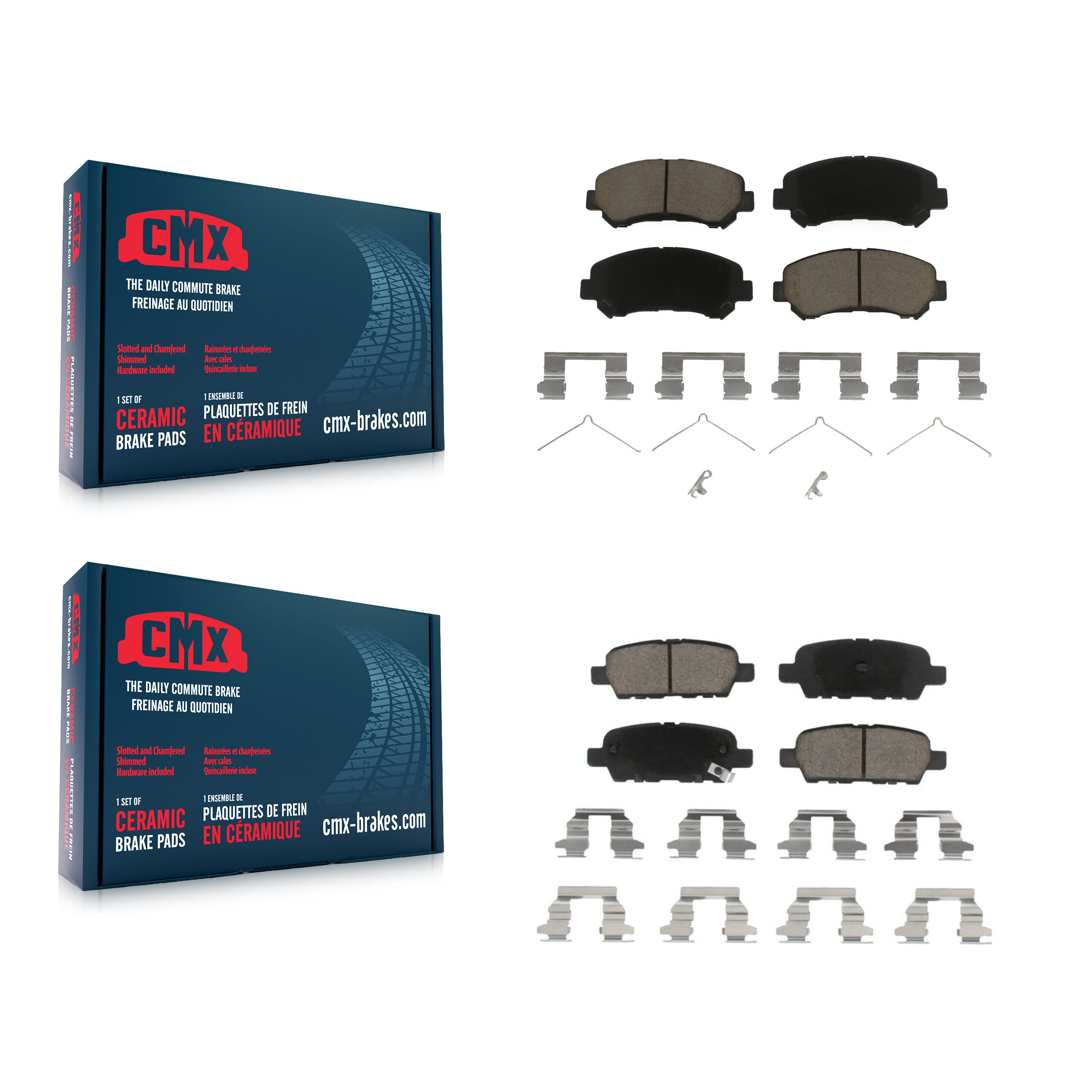 CMX - KCX-100304 - Front and Rear Disc Brake Pad Kits