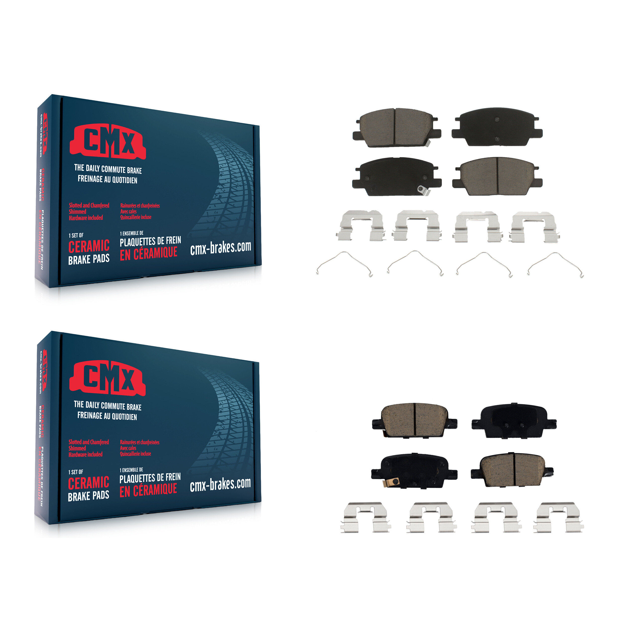 CMX - KCX-100306 - Front and Rear Disc Brake Pad Kits