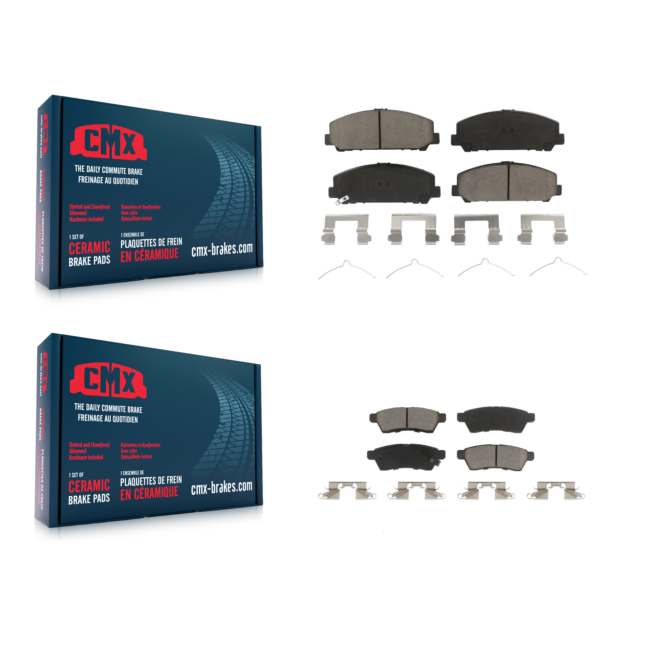 CMX - KCX-100309 - Front and Rear Disc Brake Pad Kits