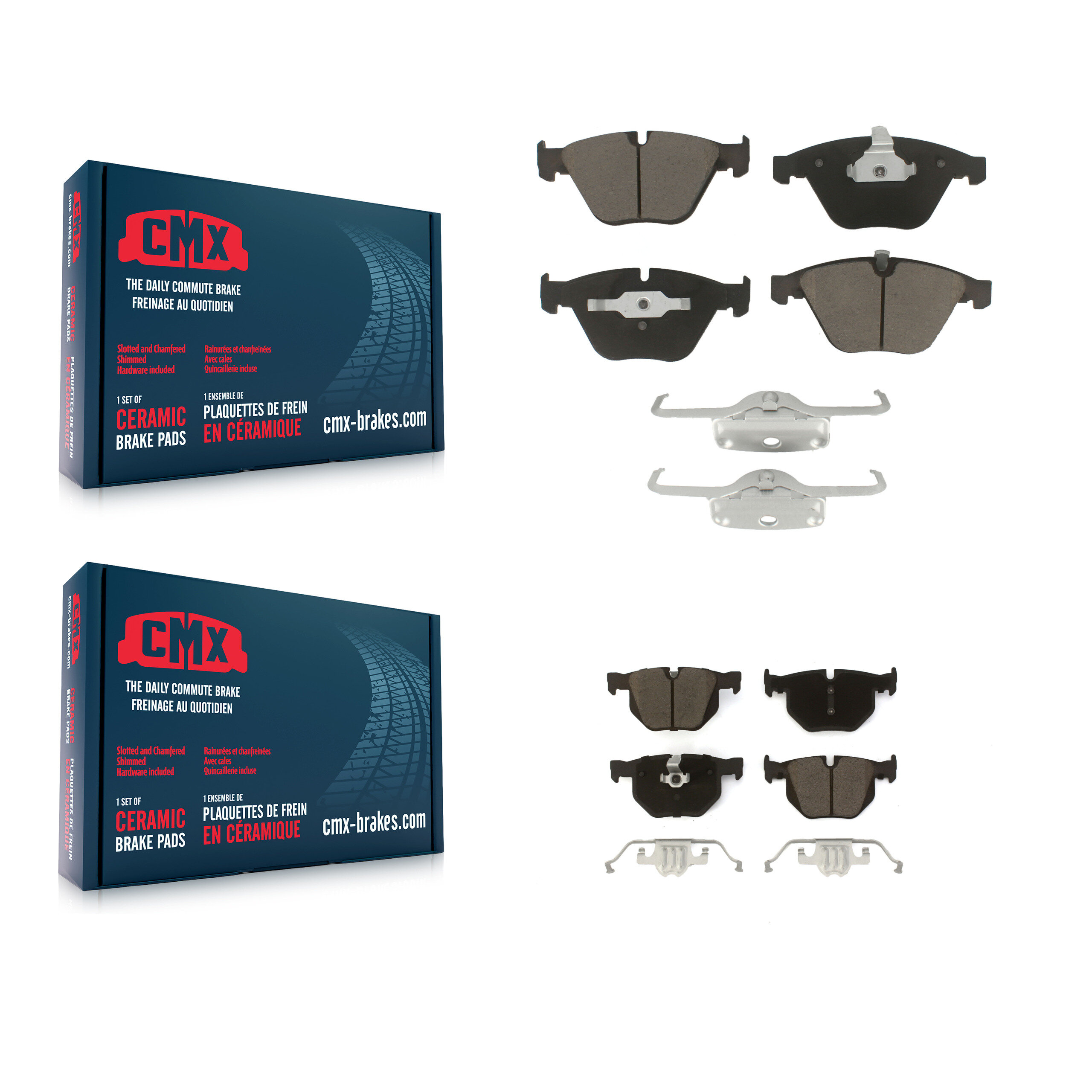 CMX - KCX-100311 - Front and Rear Disc Brake Pad Kits