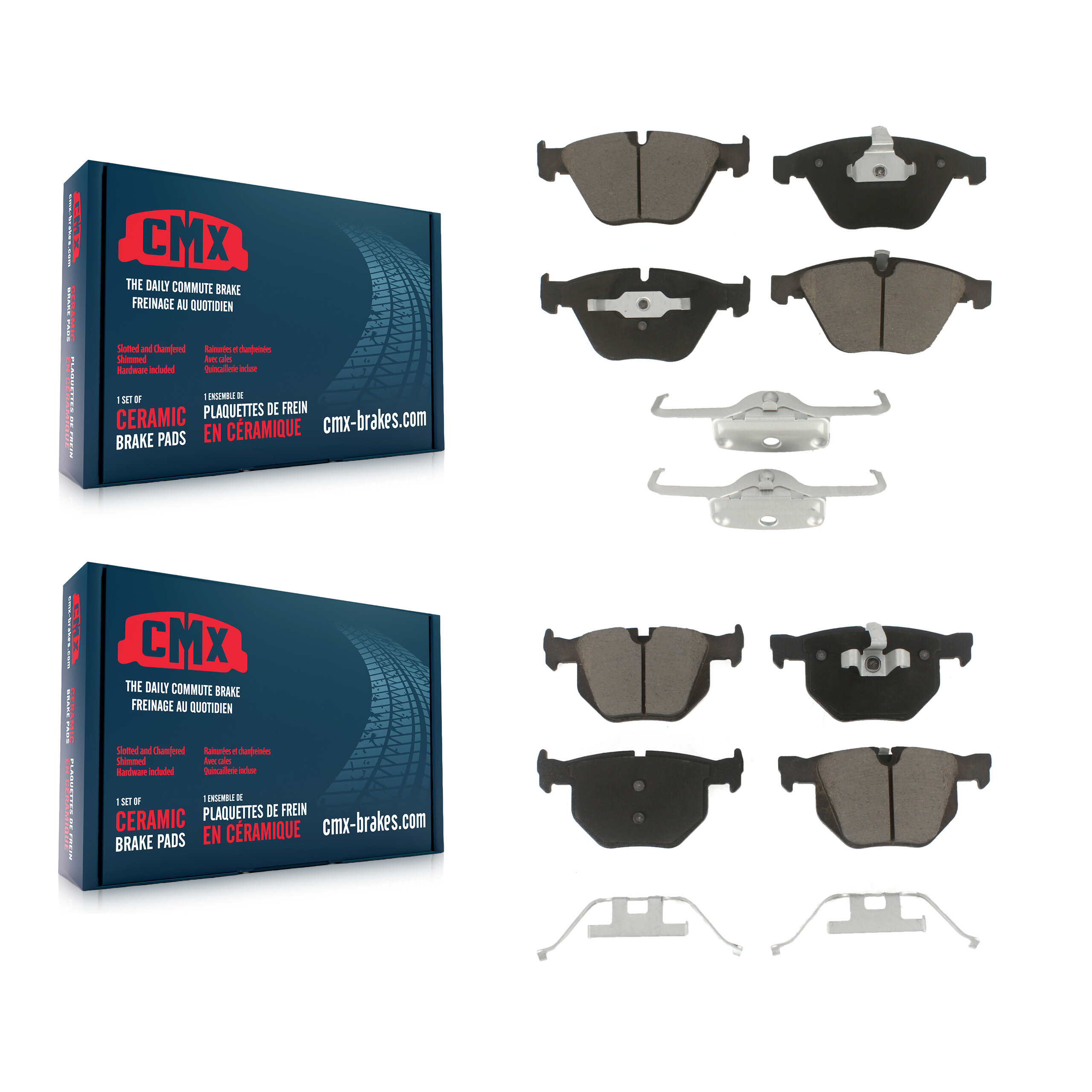 CMX - KCX-100312 - Front and Rear Disc Brake Pad Kits