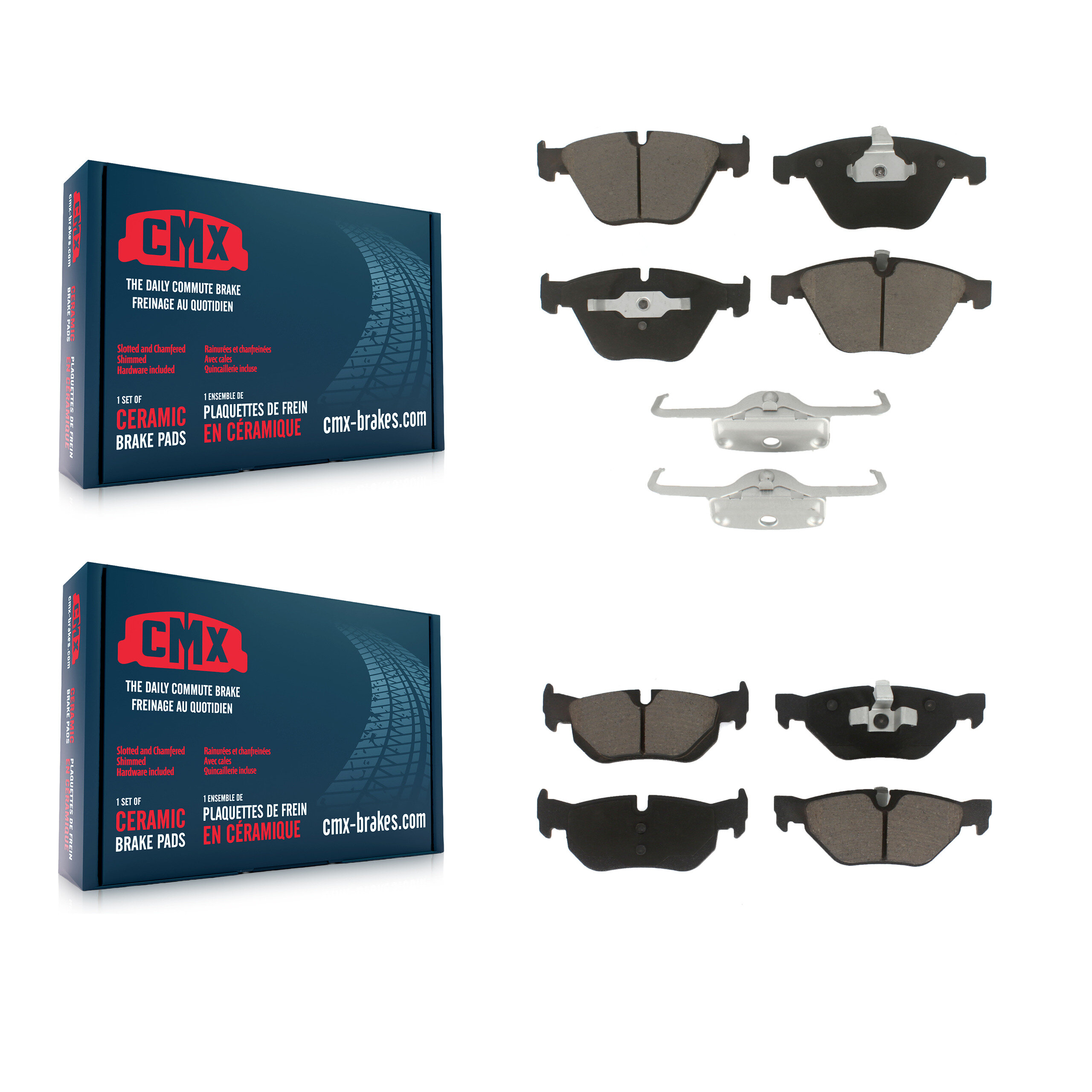 CMX - KCX-100313 - Front and Rear Disc Brake Pad Kits