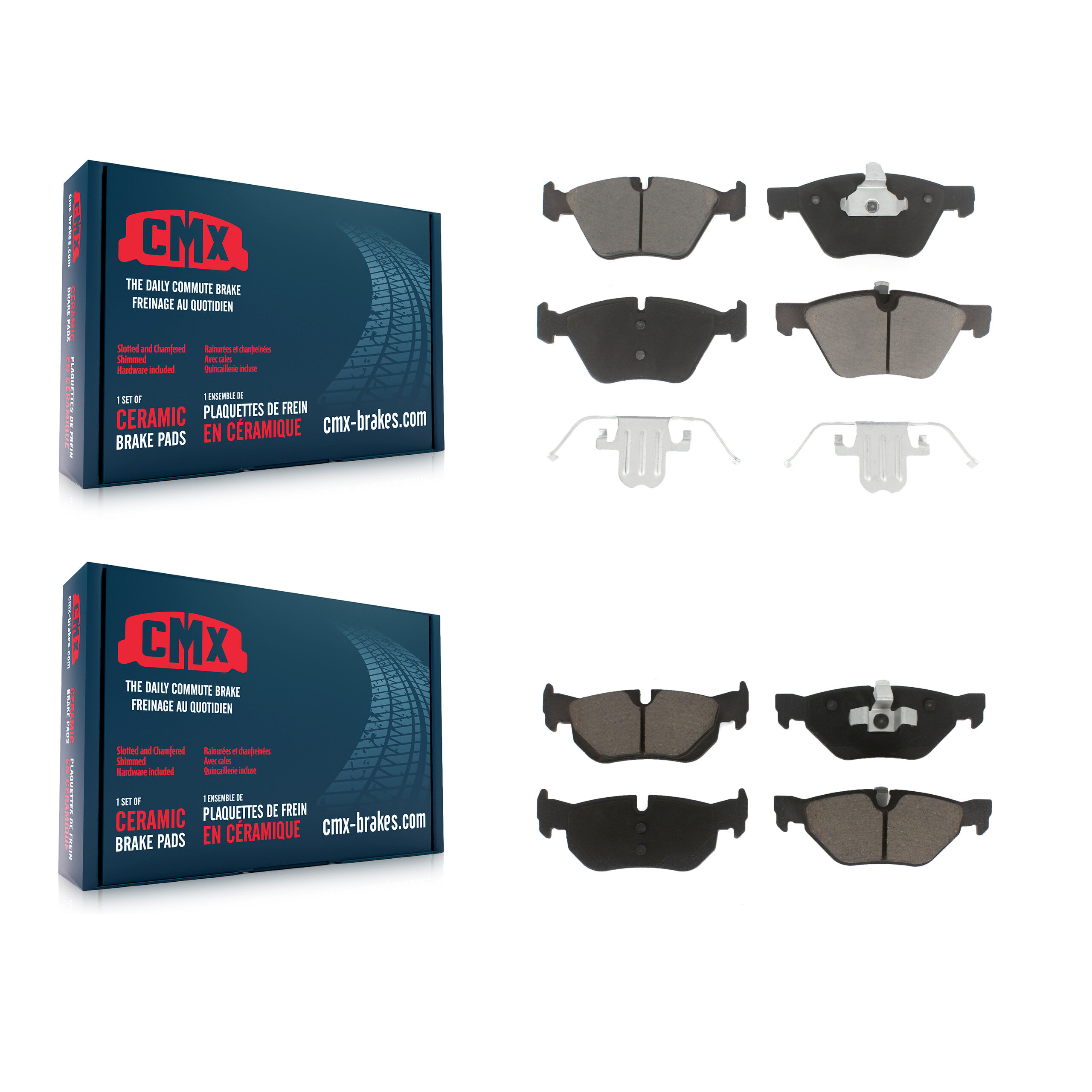 CMX - KCX-100315 - Front and Rear Disc Brake Pad Kits