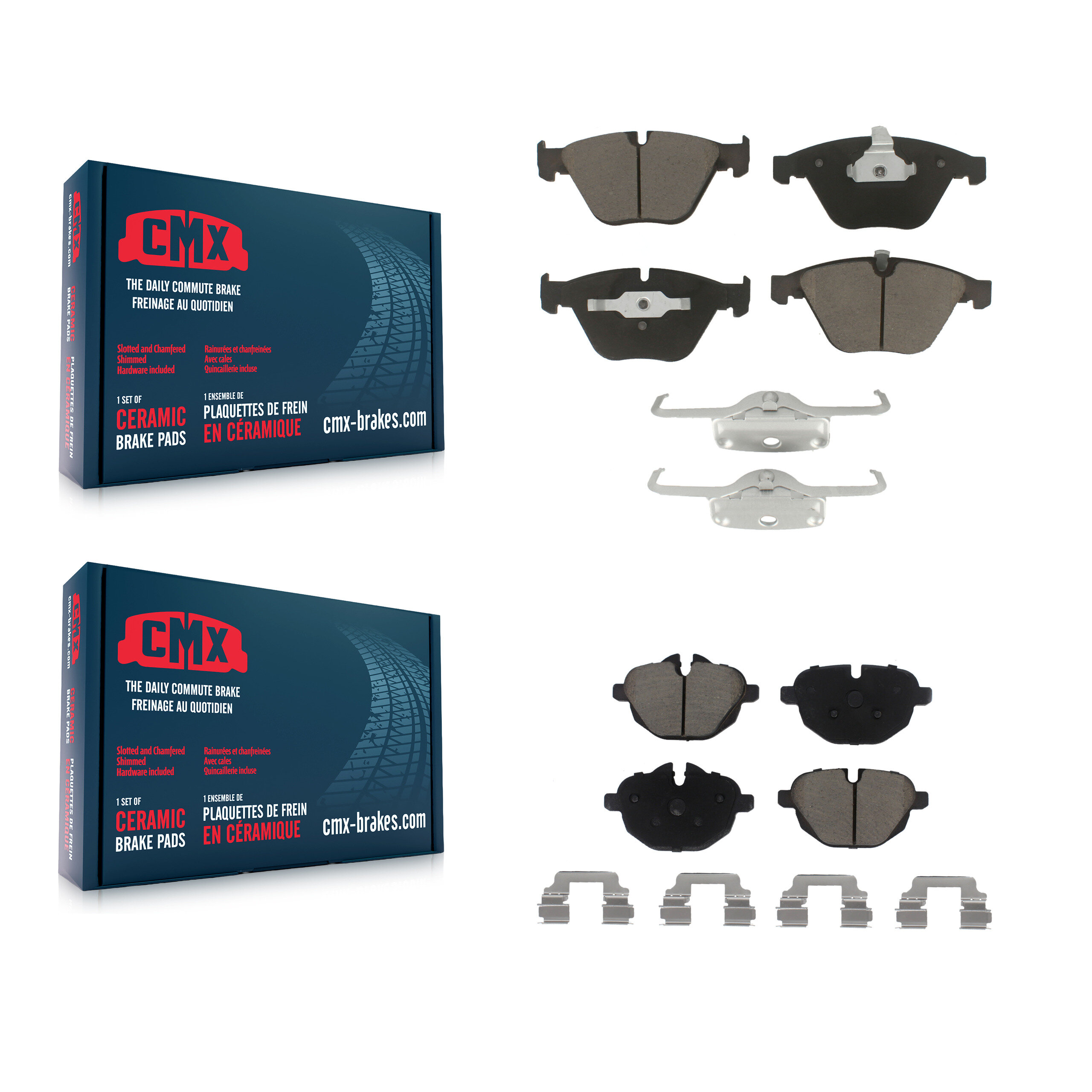 CMX - KCX-100317 - Front and Rear Disc Brake Pad Kits