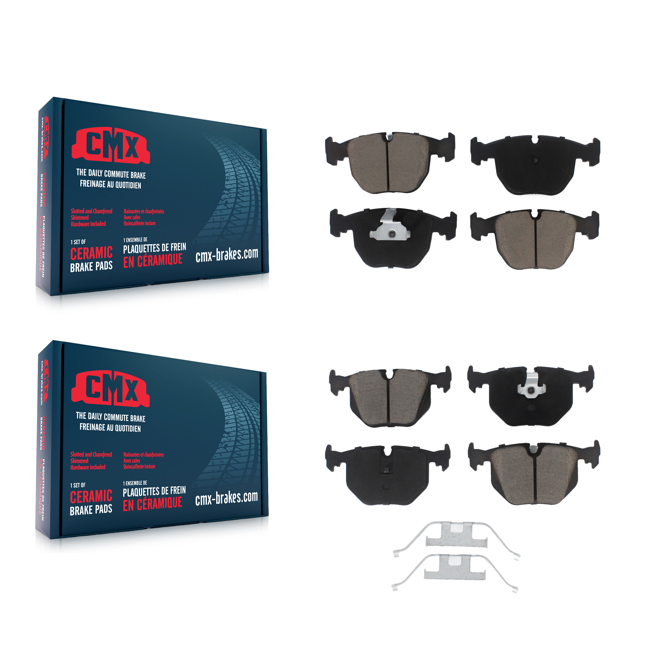 CMX - KCX-100319 - Front and Rear Disc Brake Pad Kits