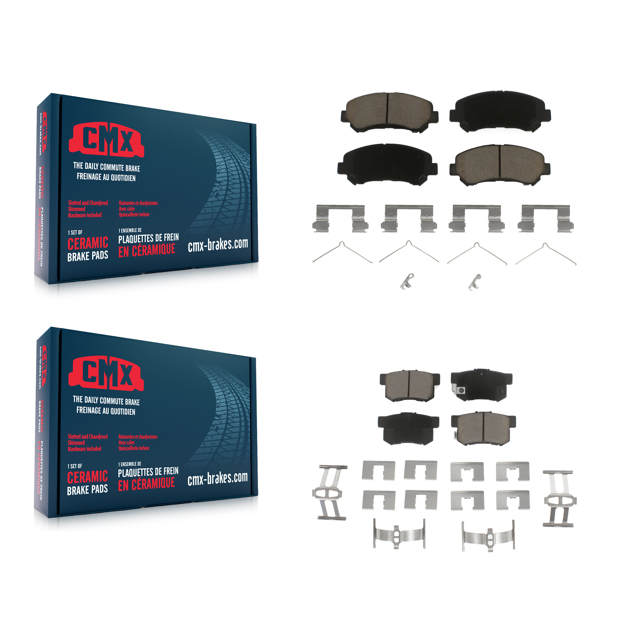 CMX - KCX-100320 - Front and Rear Disc Brake Pad Kits