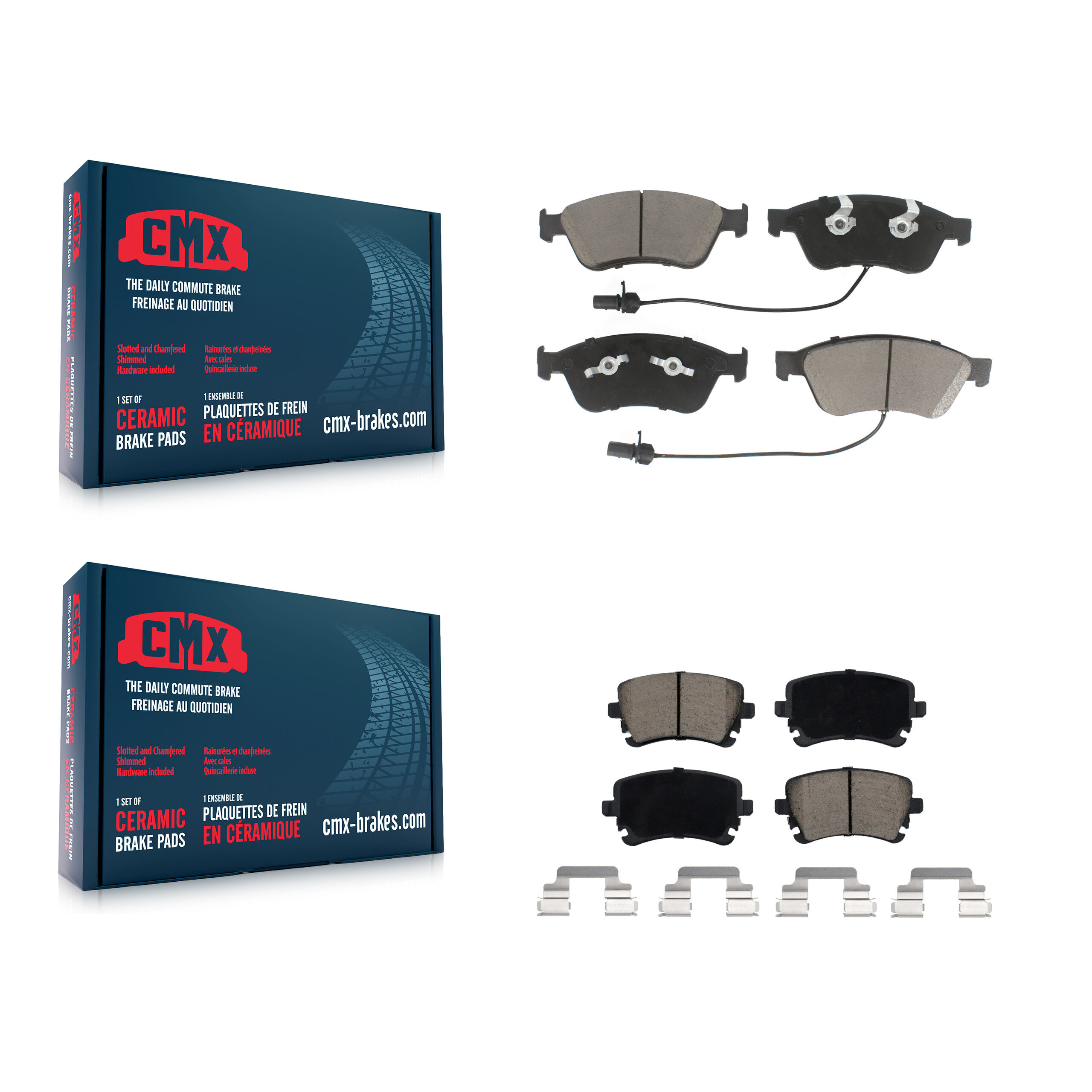CMX - KCX-100321 - Front and Rear Disc Brake Pad Kits
