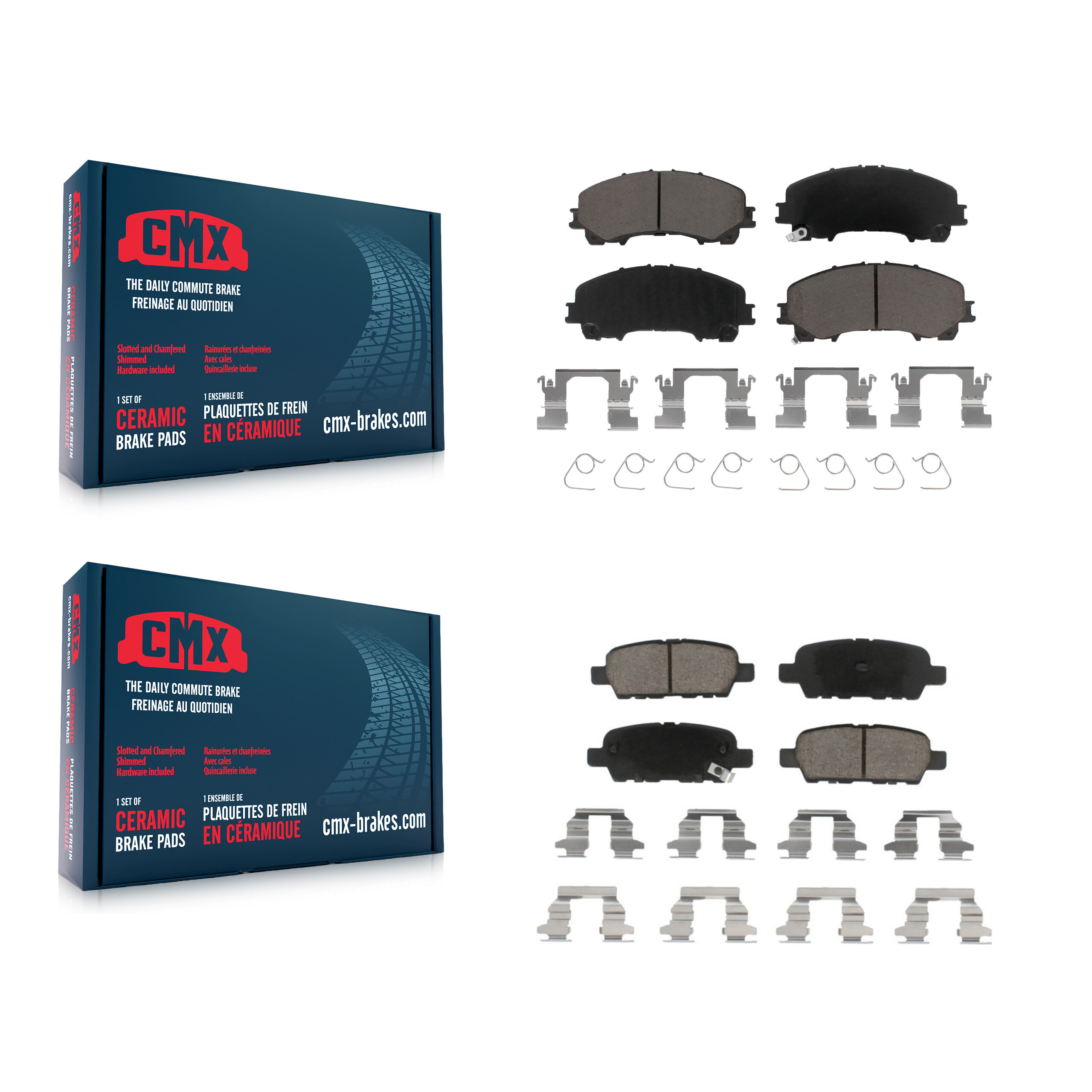 CMX - KCX-100322 - Front and Rear Disc Brake Pad Kits