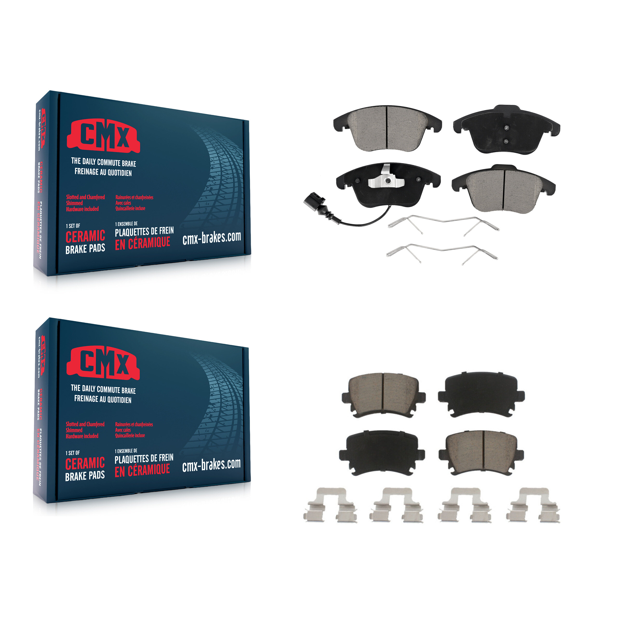 CMX - KCX-100324 - Front and Rear Disc Brake Pad Kits