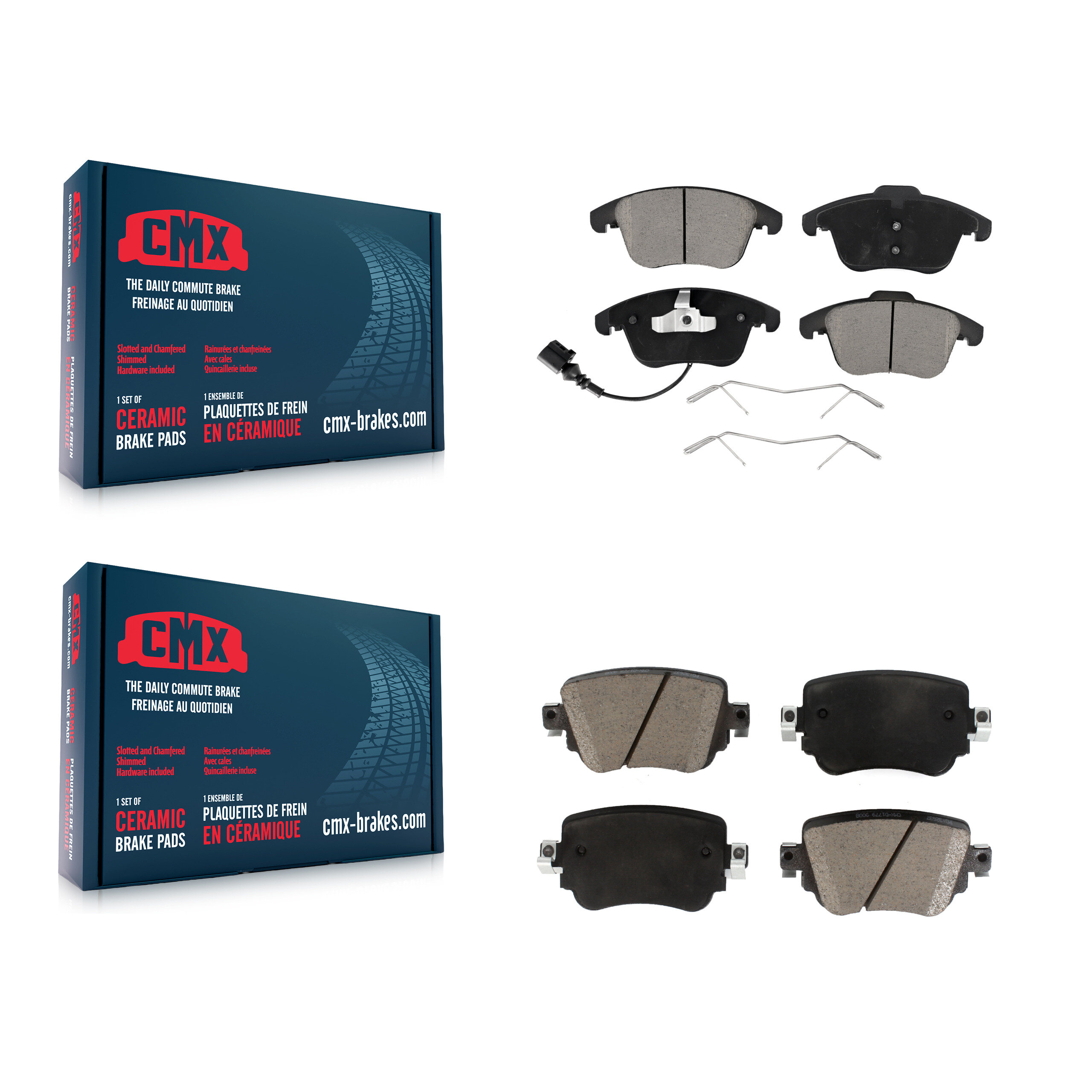 CMX - KCX-100325 - Front and Rear Disc Brake Pad Kits