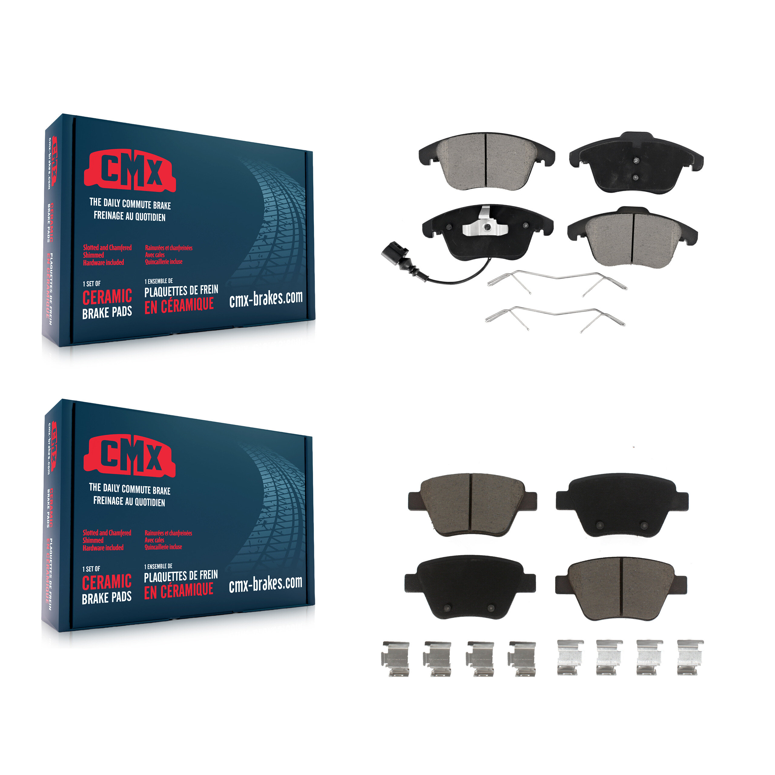 CMX - KCX-100326 - Front and Rear Disc Brake Pad Kits