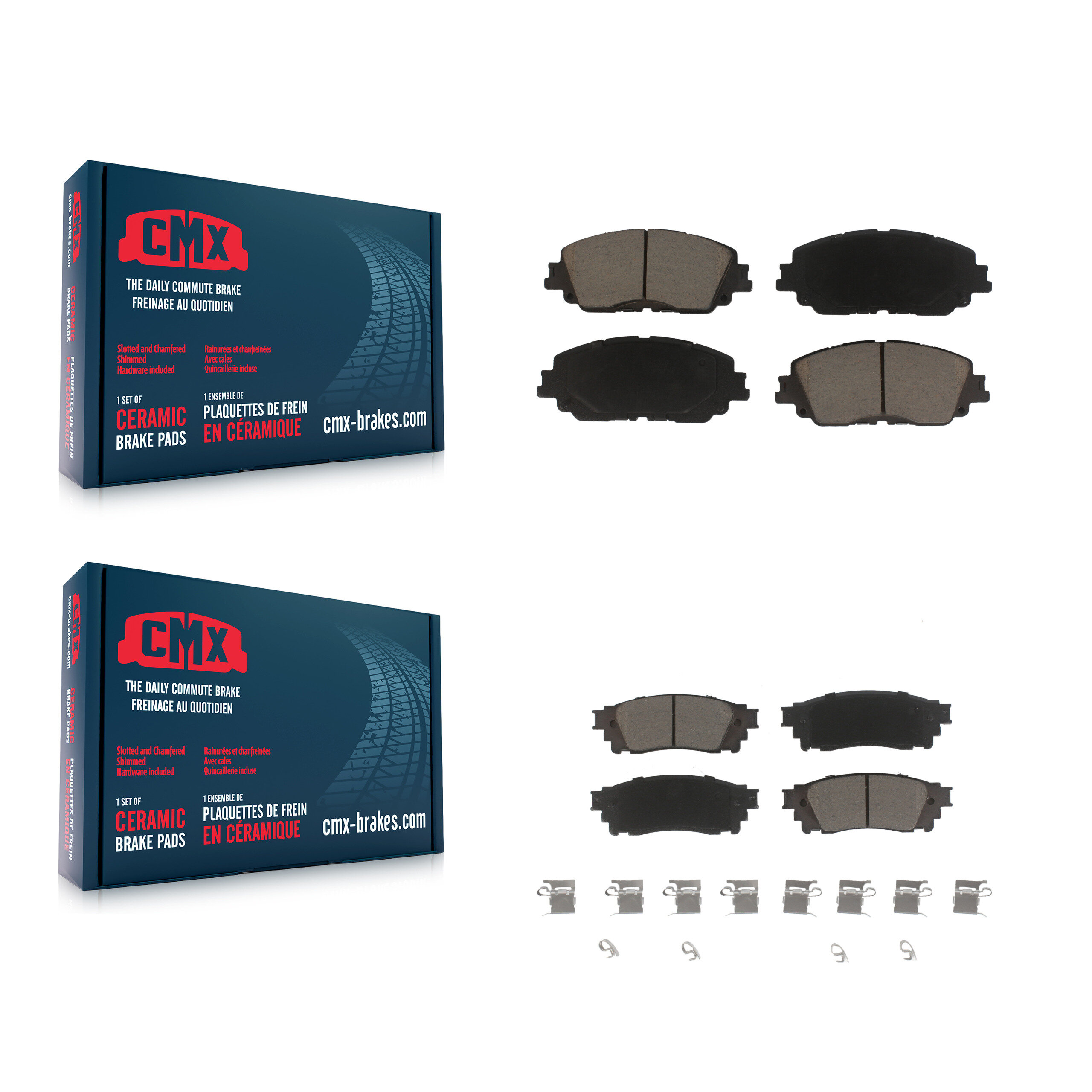 CMX - KCX-100327 - Front and Rear Disc Brake Pad Kits