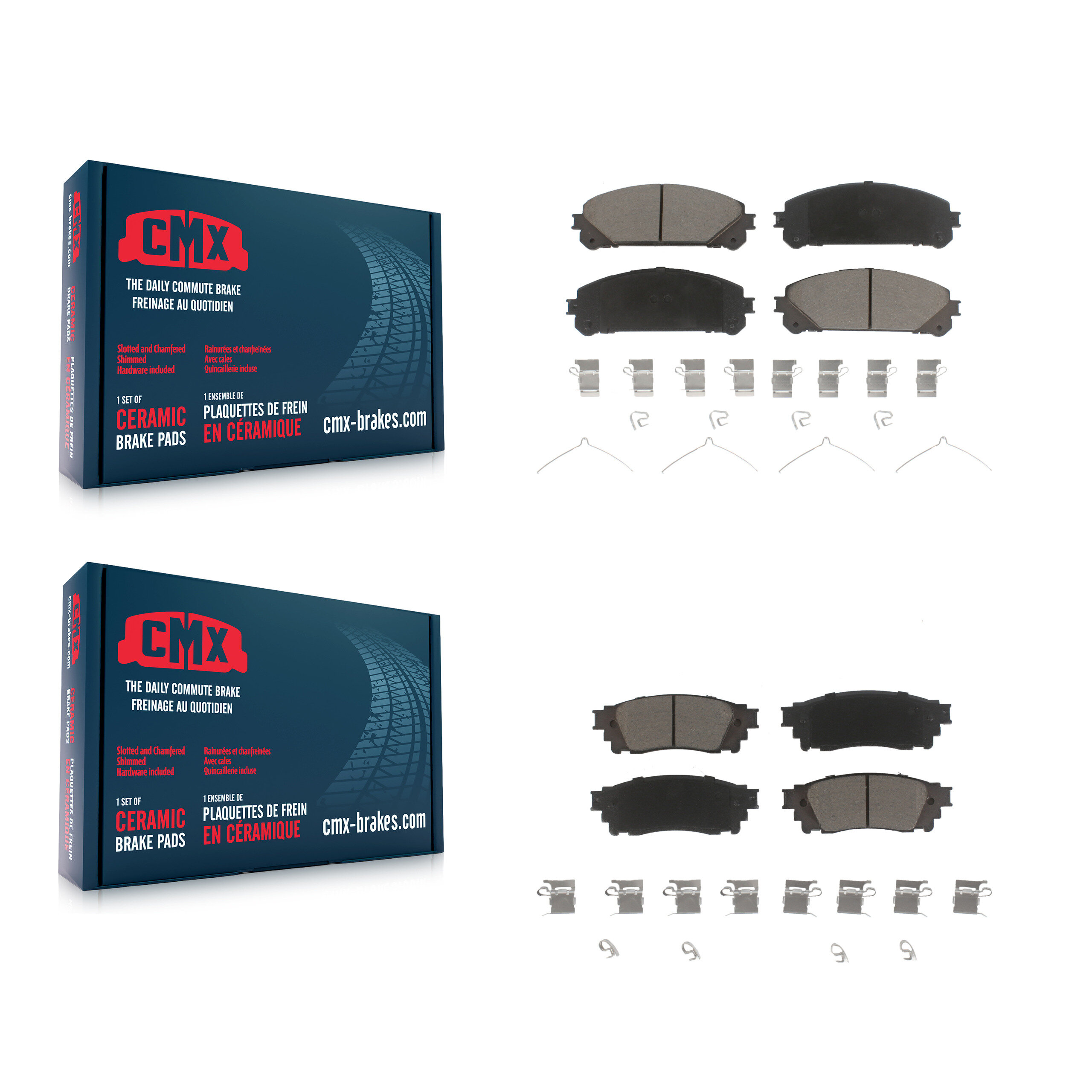 CMX - KCX-100329 - Front and Rear Disc Brake Pad Kits