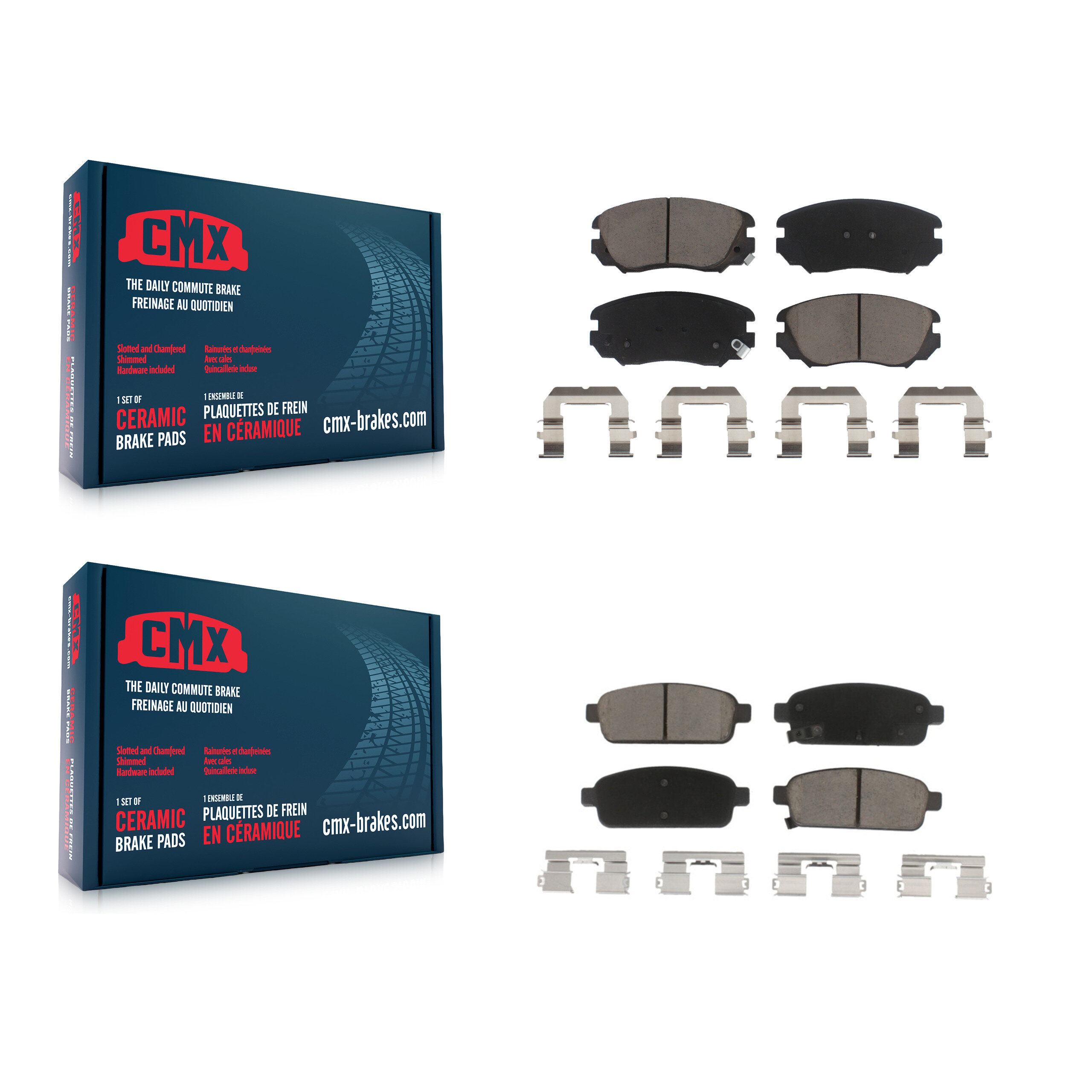 CMX - KCX-100330 - Front and Rear Disc Brake Pad Kits