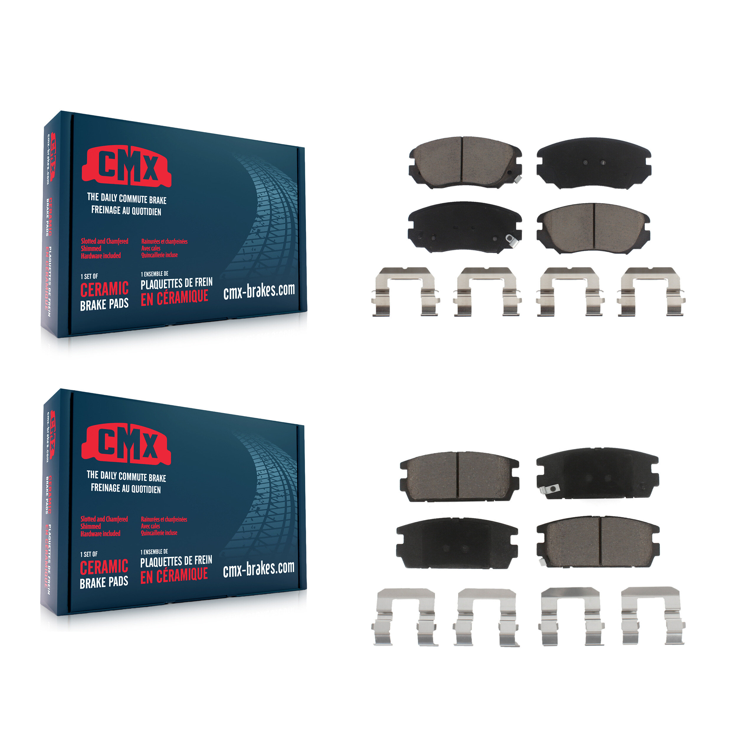 CMX - KCX-100331 - Front and Rear Disc Brake Pad Kits