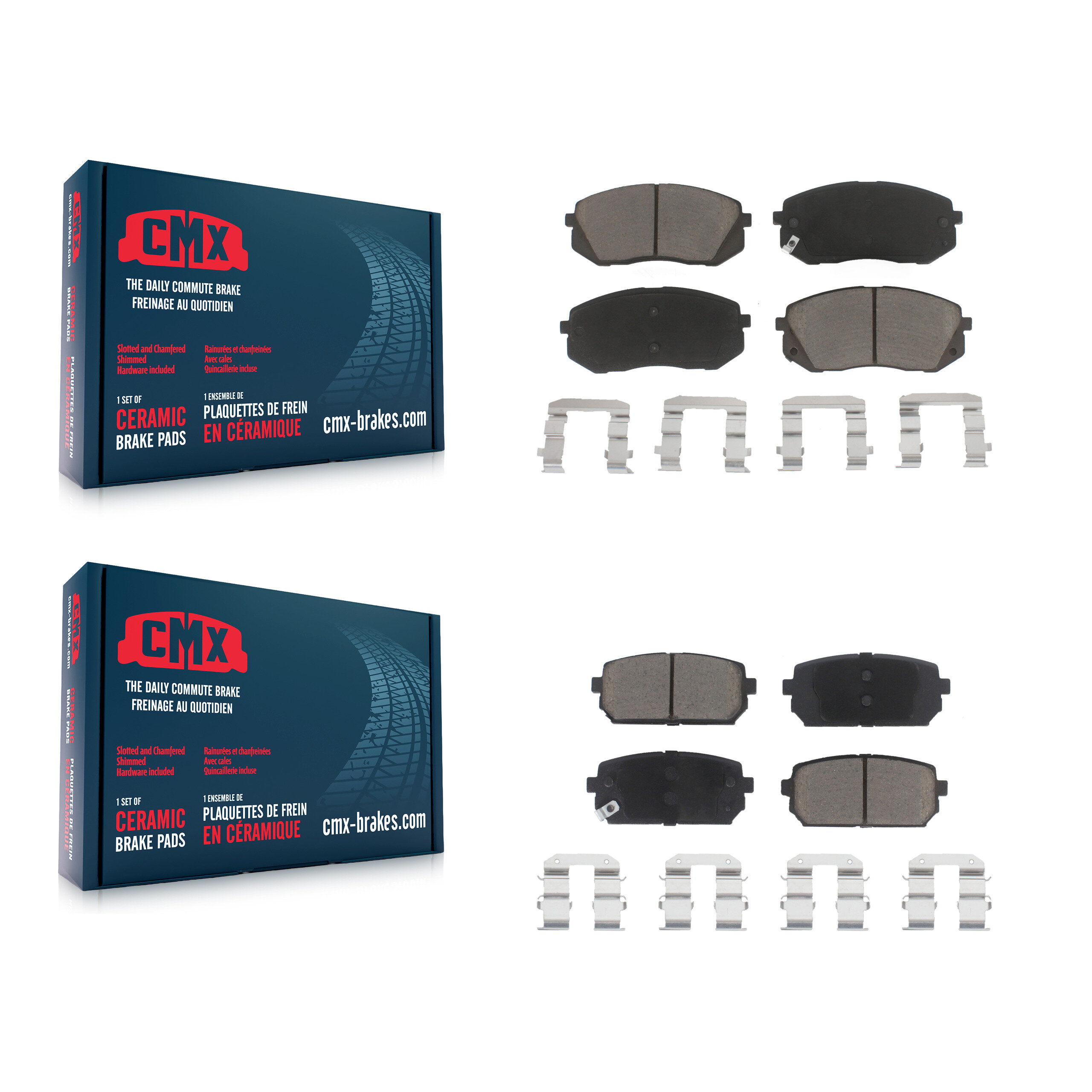 CMX - KCX-100332 - Front and Rear Disc Brake Pad Kits