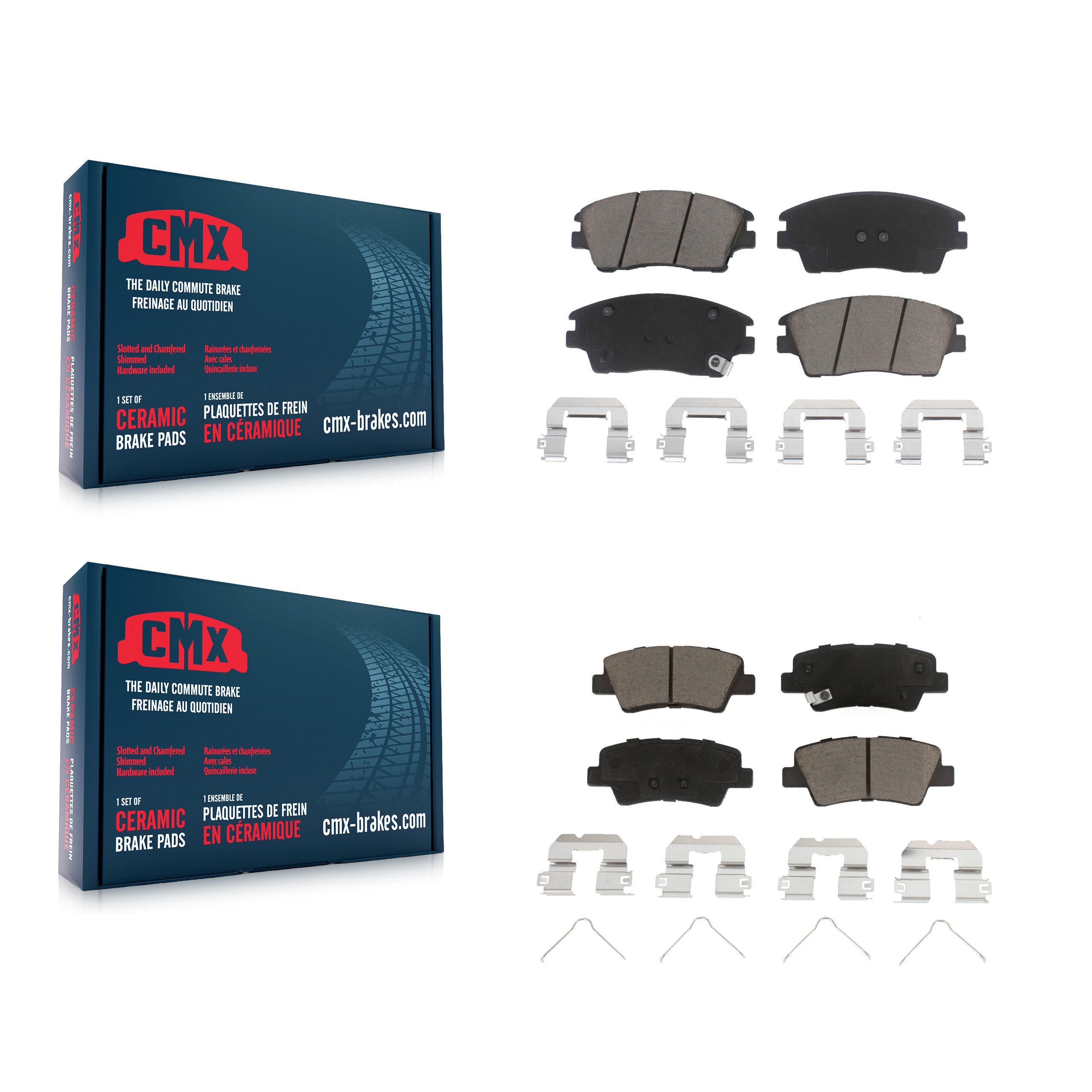 CMX - KCX-100333 - Front and Rear Disc Brake Pad Kits