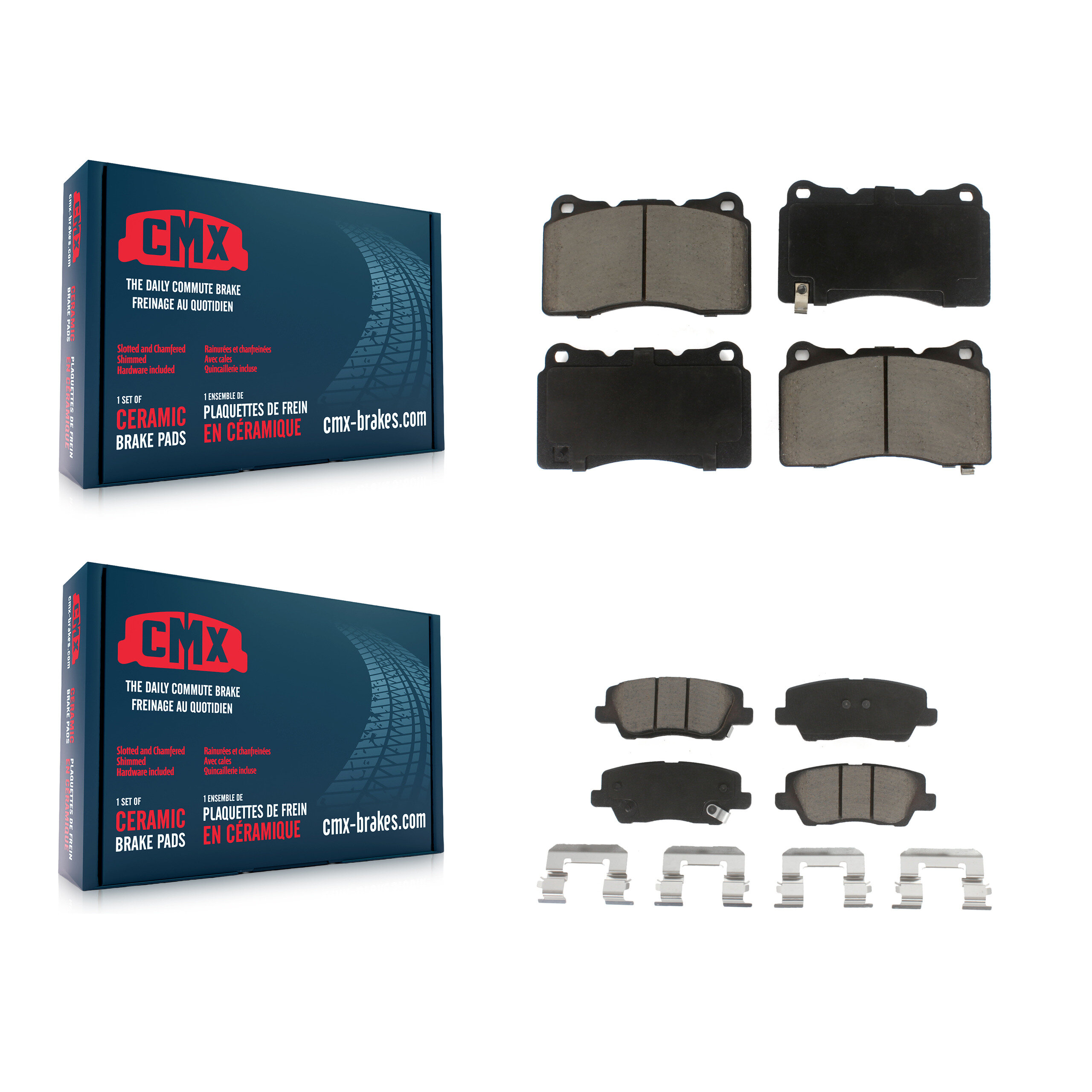 CMX - KCX-100336 - Front and Rear Disc Brake Pad Kits