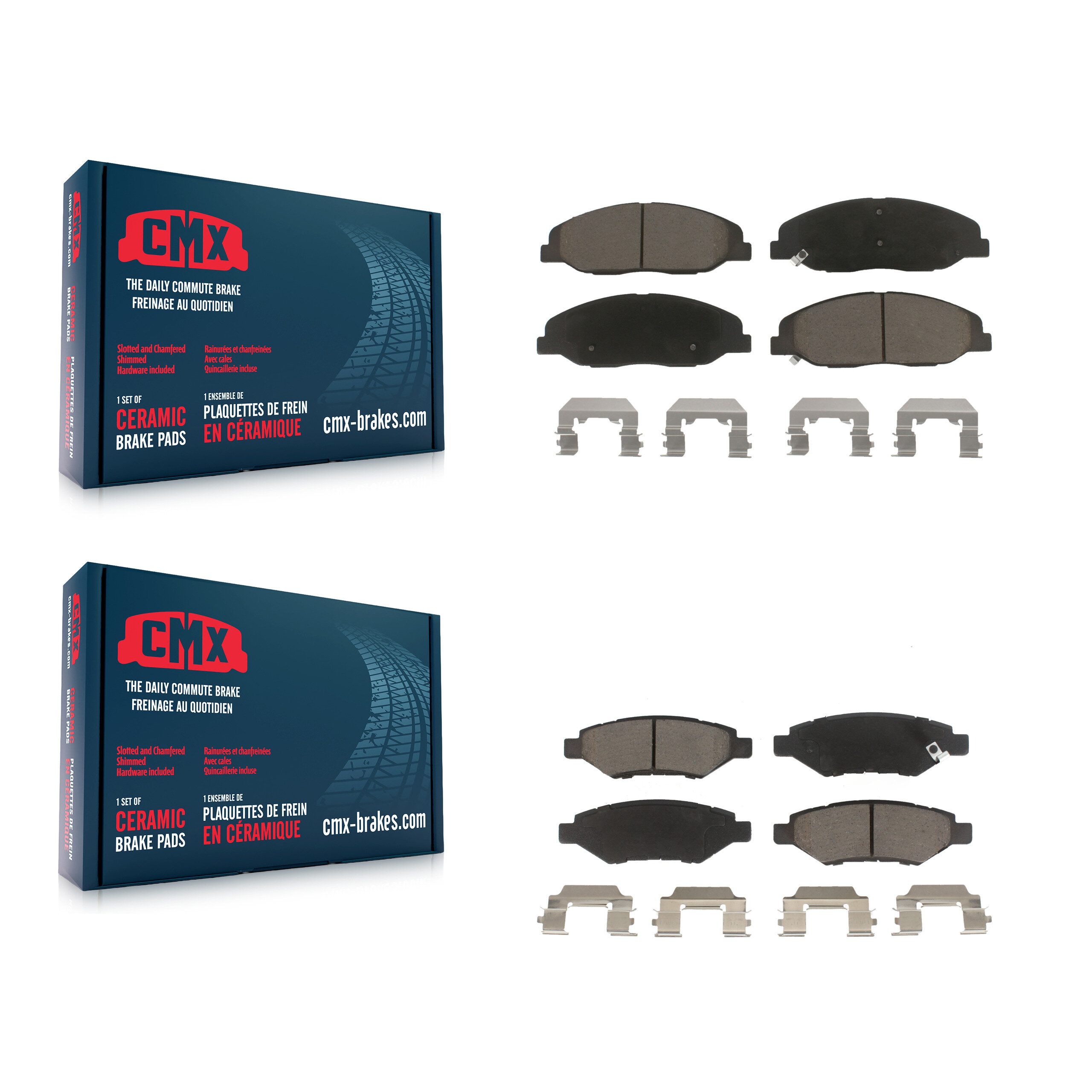 CMX - KCX-100338 - Front and Rear Disc Brake Pad Kits