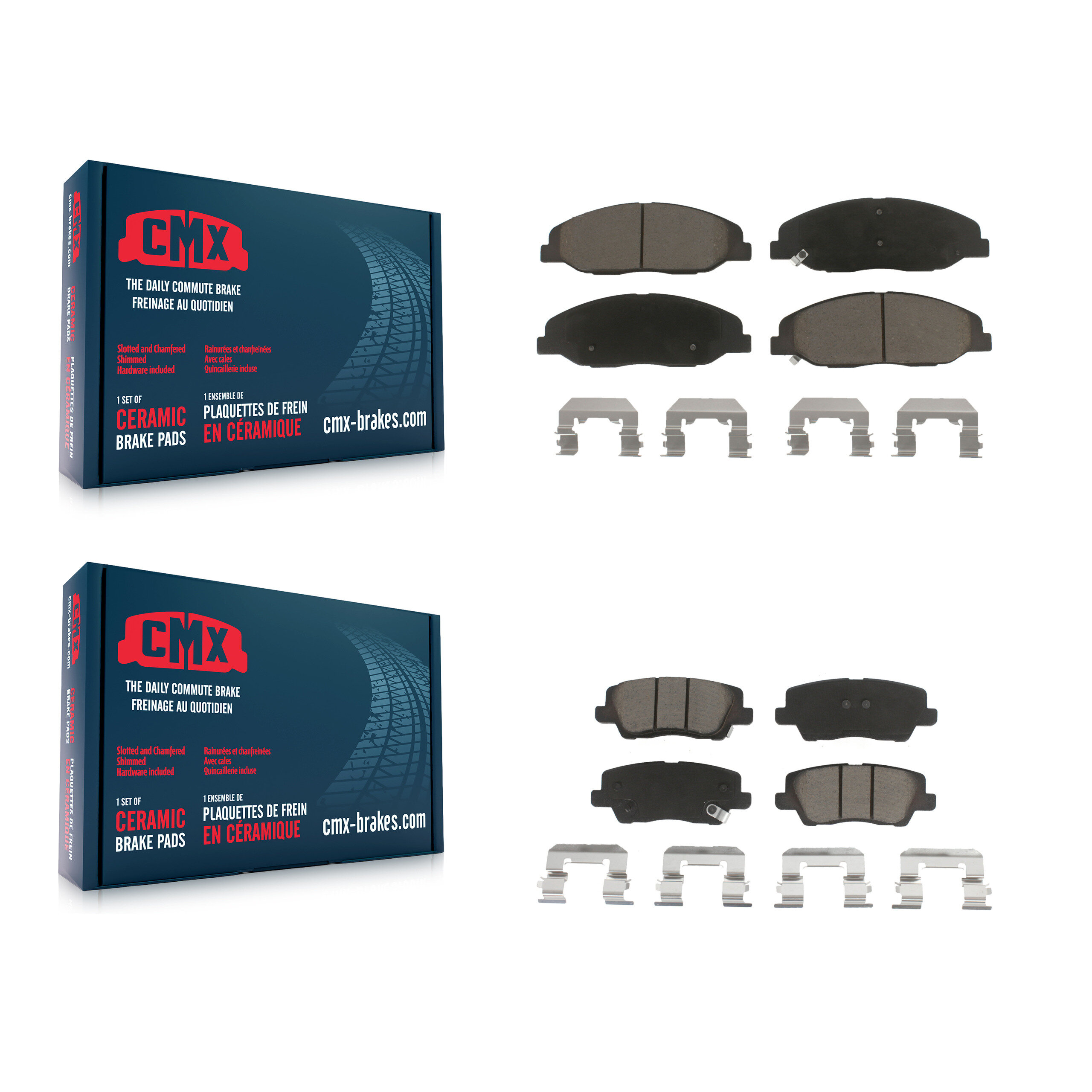 CMX - KCX-100340 - Front and Rear Disc Brake Pad Kits