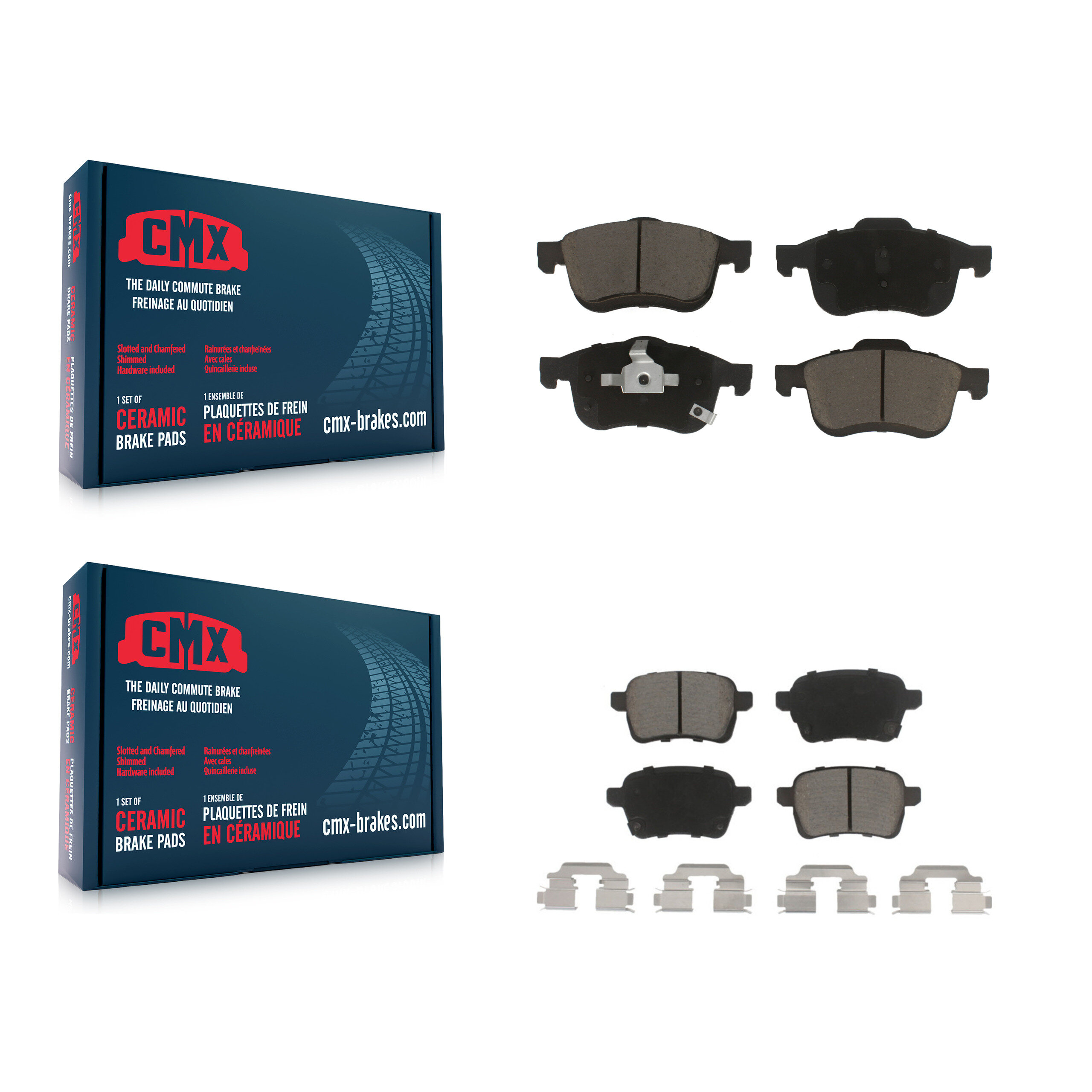 CMX - KCX-100342 - Front and Rear Disc Brake Pad Kits